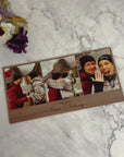 Personalised Wooden Magnet 3 Photo Plaque- Photobooth  Style