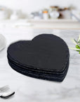 Personalised Heart Slate Serving Cheese Board, Custom Engraved Charcuterie Platter Placemat, Wedding Anniversary Corporate Housewarming Gift