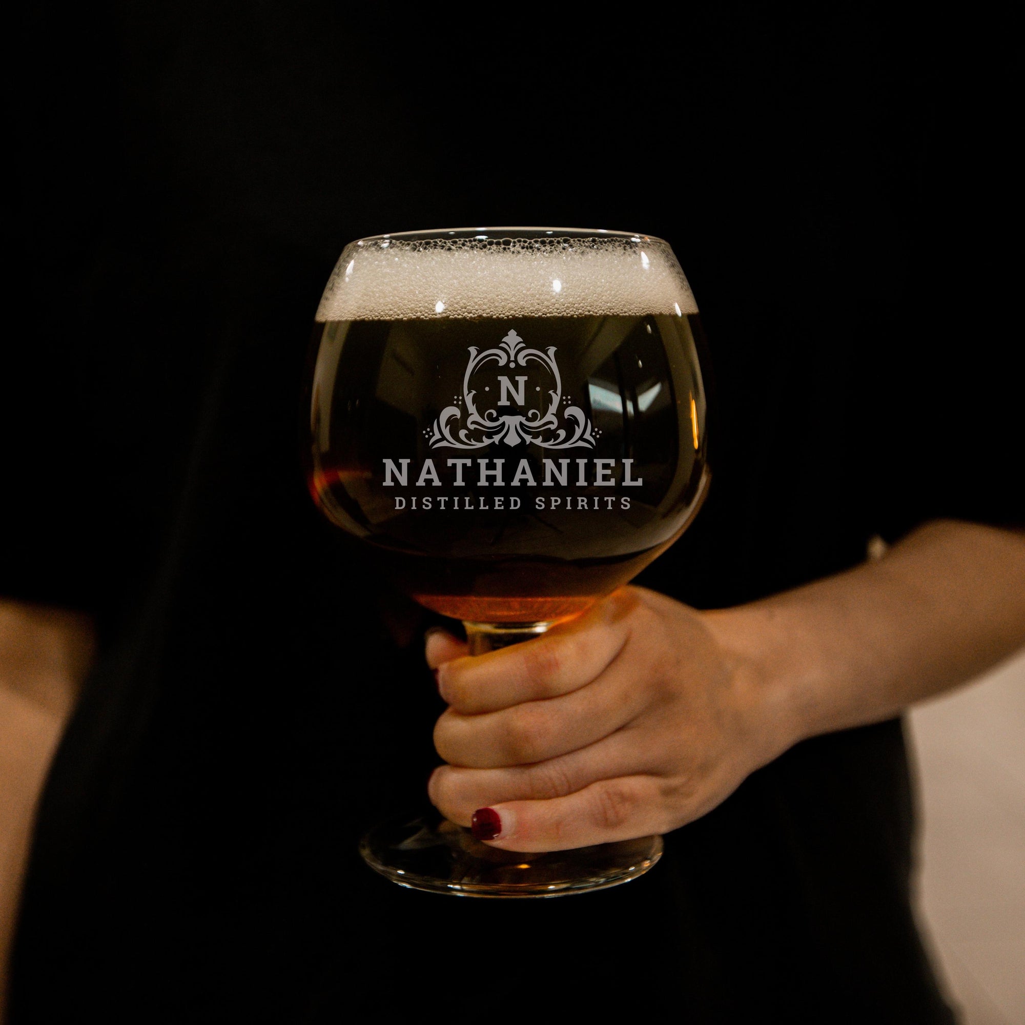 Set of 4 Engraved Beer - Portugal Glasses