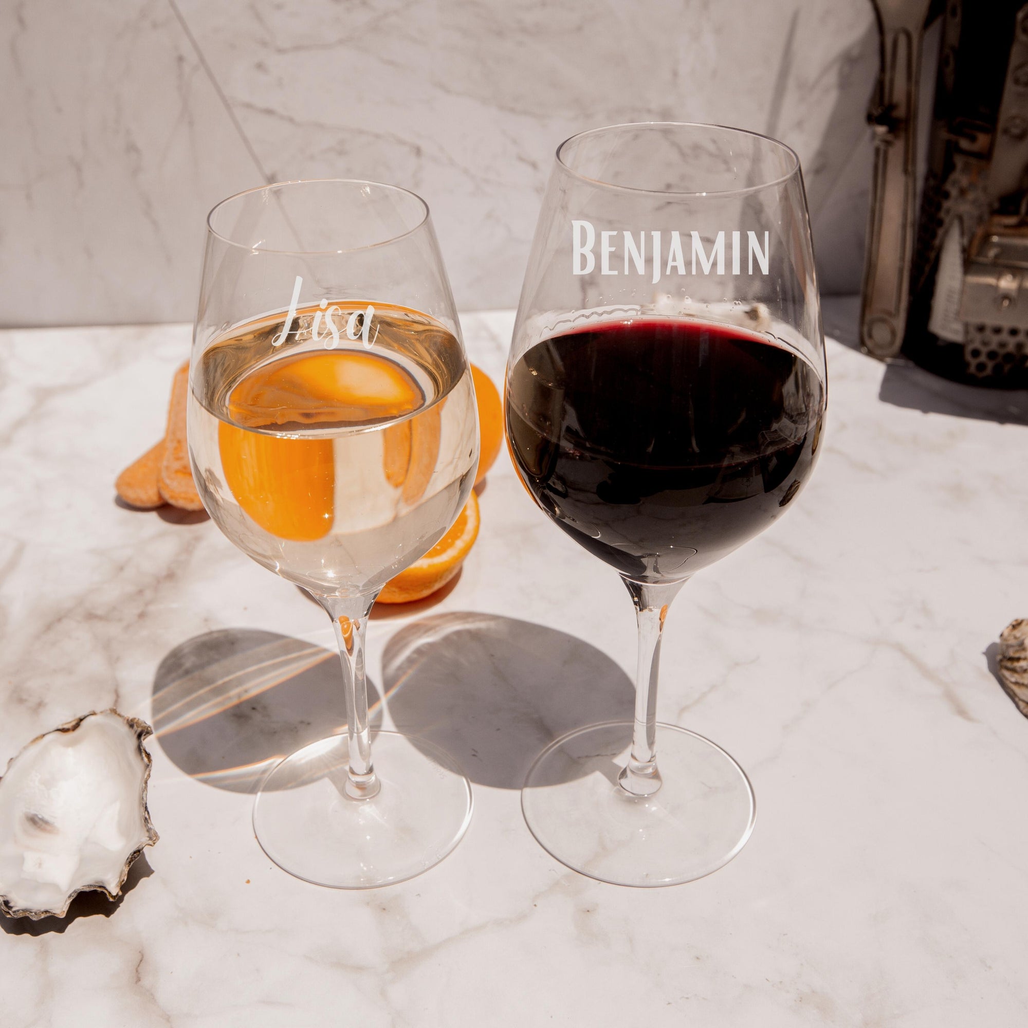 Engraved 350ml White Wine Germany Crystal Glass, Personalised Custom Monogram Glassware, Housewarming Groomsmen Bridal Wedding Corporate Gift