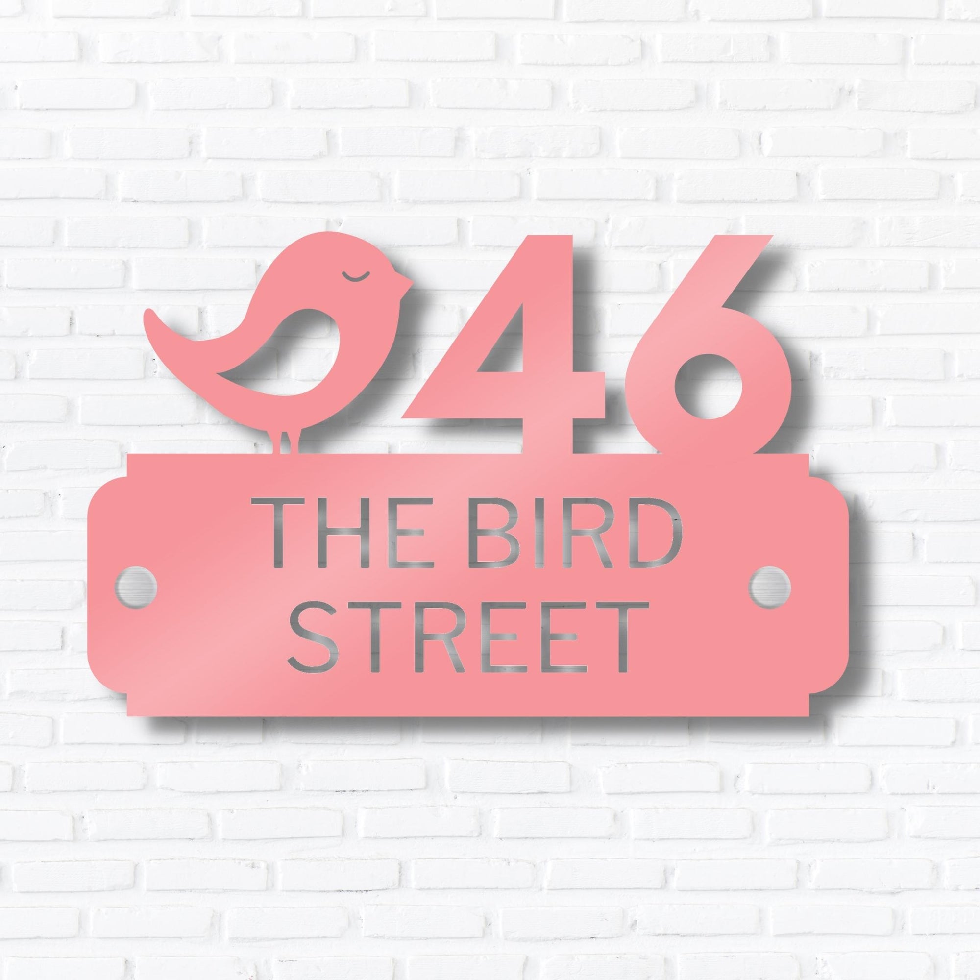 Custom Made Floating Modern Acrylic Pet House Number, Palm Coastal Street Name Home Address, Mailbox/ Letterbox/ Room/ Door Sign, Dog/ Cat Plaque, Personalised Wall Plate, Business Logo Signage for Office, Company, Apartment, Hotel/ House Warming's Gift