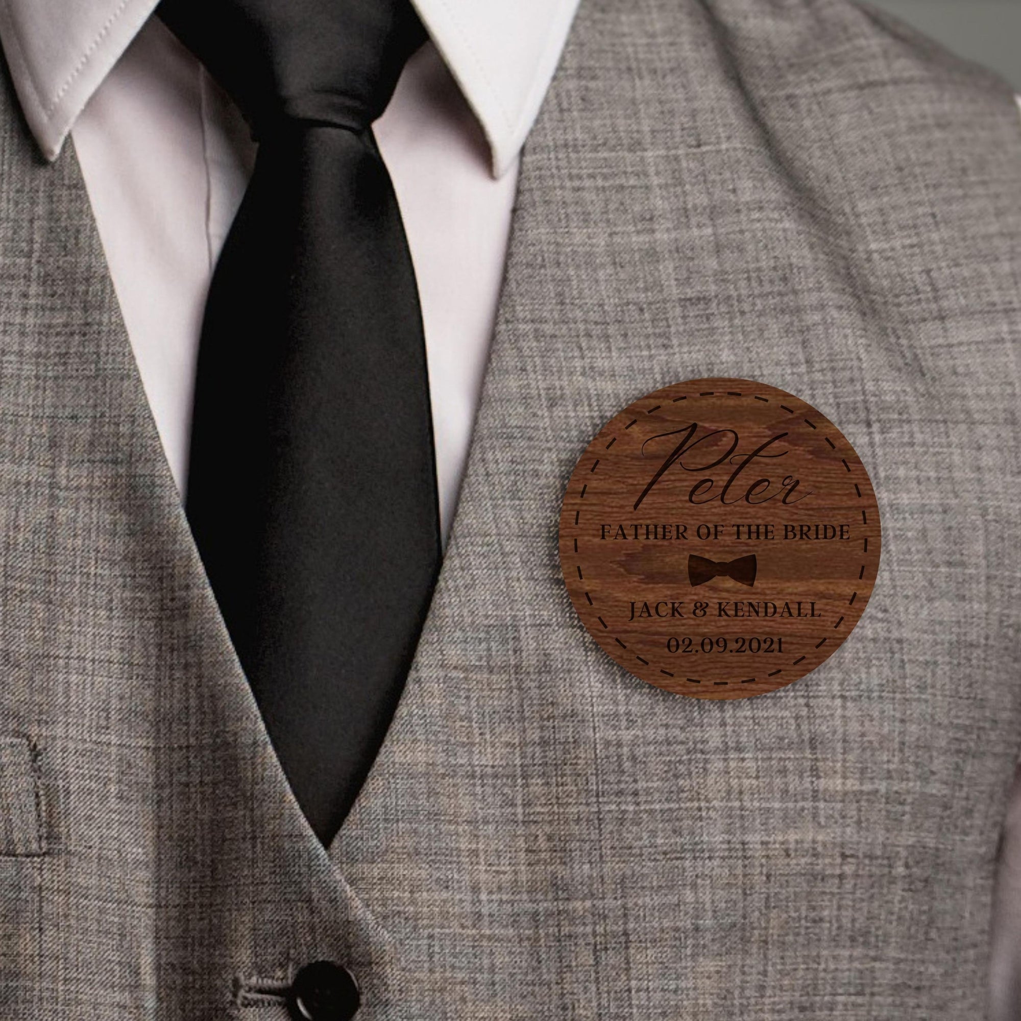 Personalised Name & Title Wooden Student Nurse Placement Badge, Event, Party, Workshop, Teacher Badges, Custom Engraved Wedding Favours, Gifts