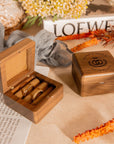 Personalised Wooden Engagement Proposal Ring Bearer Box, Custom Engraved Wedding Double Slot Solid Walnut Double Slot Square Ring Holder Storage, Rustic Vintage Anniversary Gift