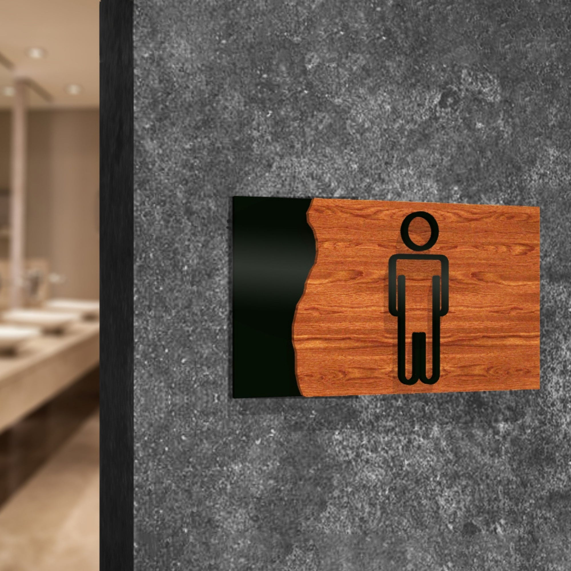 Personalised Three Layers Wooden & Acrylic Door Sign, Room Number Plaque, Laser Cut Custom Wall Room Plate, Business Logo, Company Signage for Office, Apartment, Hotel, House Warming, Grand Opening's Gift