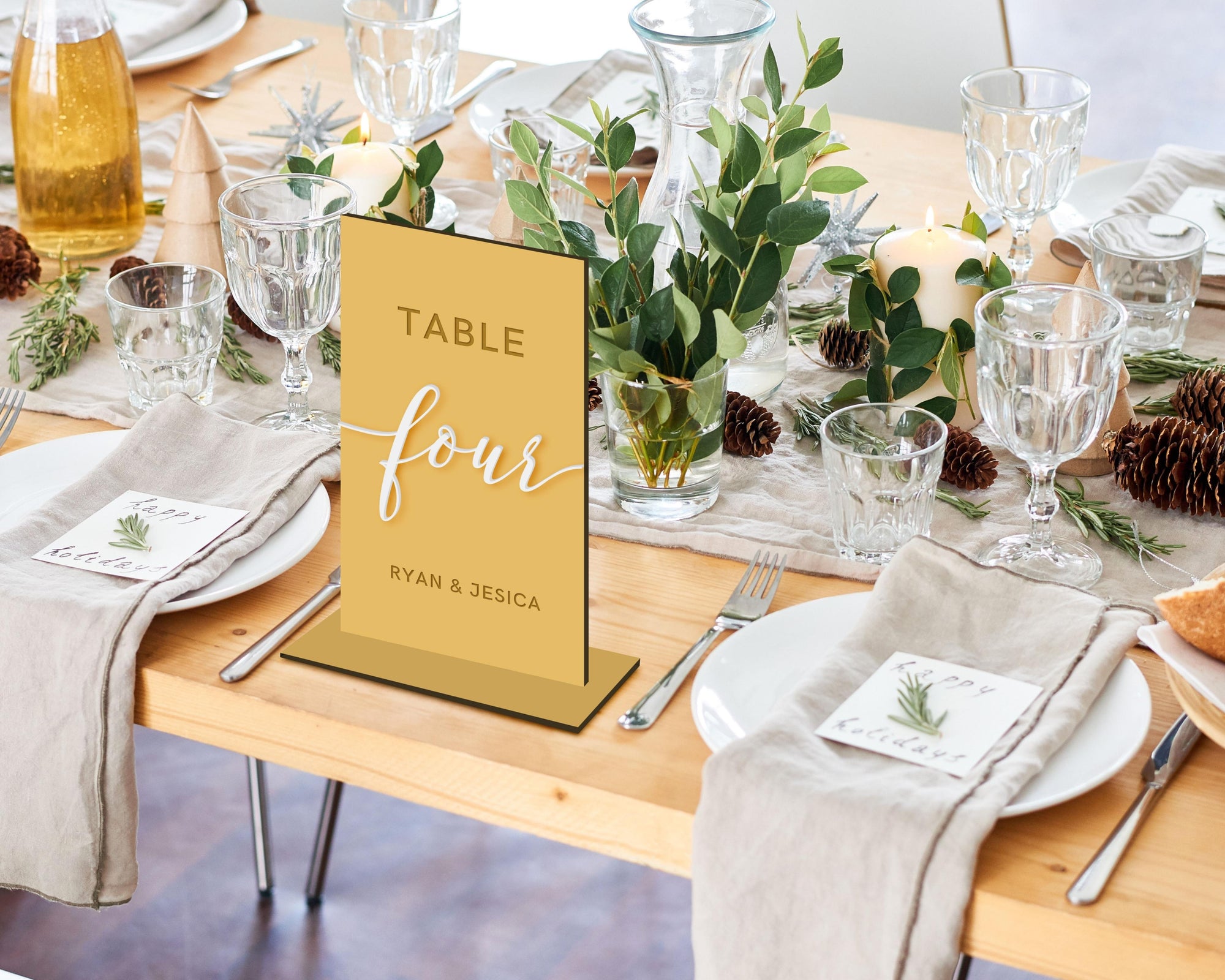 Personalised Engraving & 3D Raised Wooden MDF Wedding Table Number, Custom Plaque, Wedding Decor, Birthday, Anniversary, Party, Event Signs