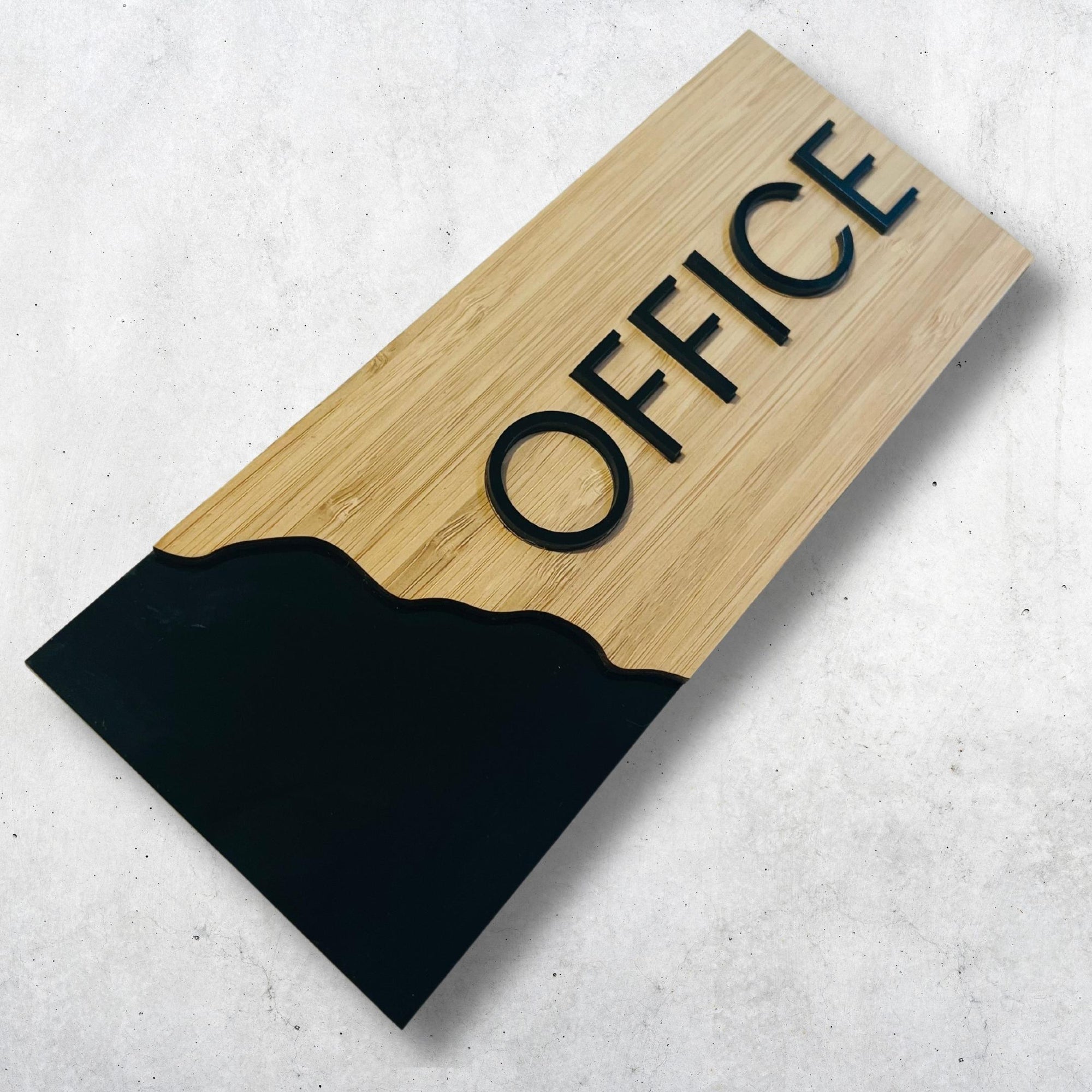 Personalised Three Layers Wooden & Acrylic Door Sign, Room Number Plaque, Laser Cut Custom Wall Room Plate, Business Logo, Company Signage for Office, Apartment, Hotel, House Warming, Grand Opening's Gift