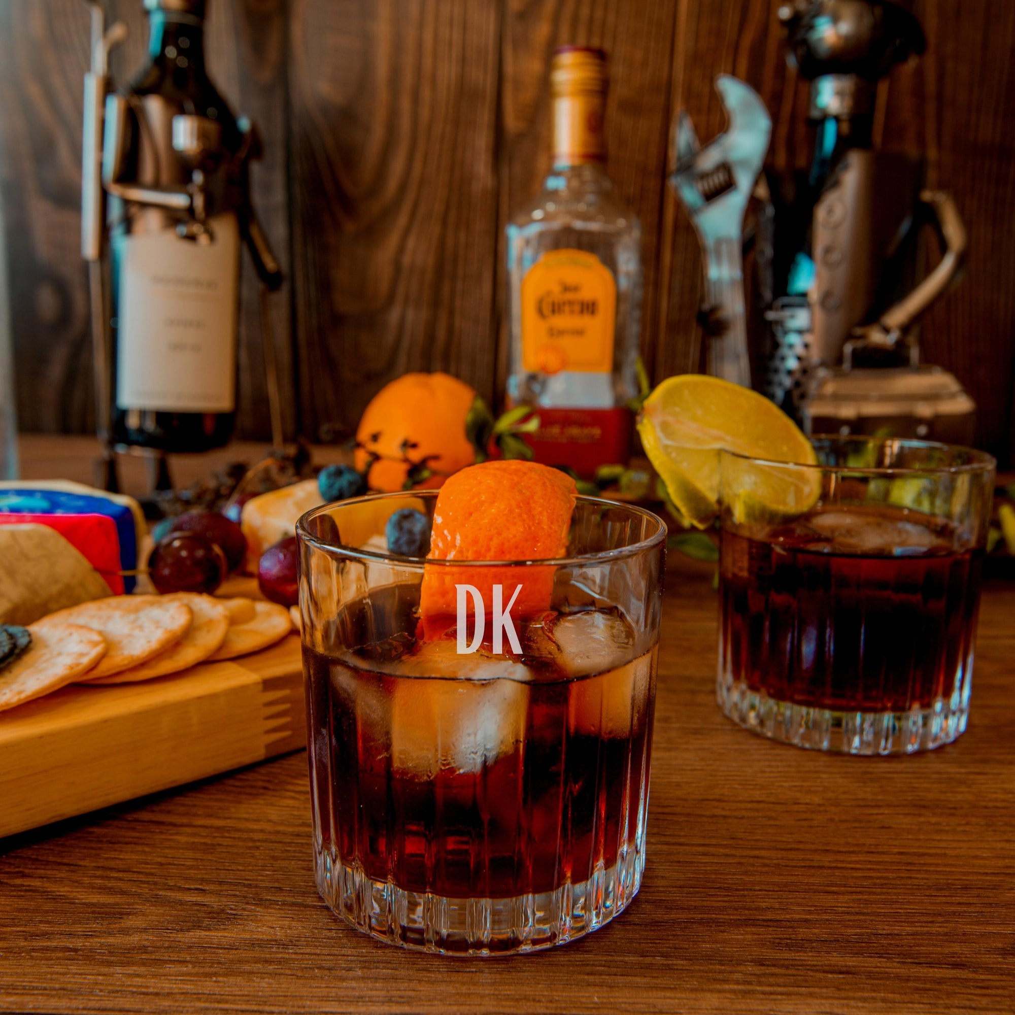 Personalised 310ml Whiskey/ Wine/ Spirits Italian Crystal Glass, Engraved Monogram Scotch Tumbler, Housewarming, Bridesmaid, Groomsmen Gift