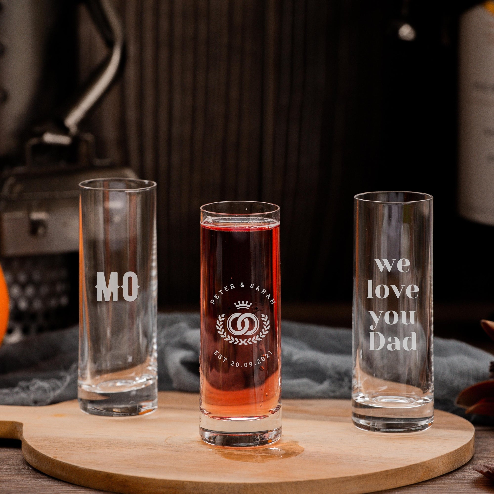 Engraved Luxury 50ml Crystal Vodka Shot Glass, Personalised Custom Monogram Glassware, Groomsmen, Bridal Wedding Favours, Father's Day Gift