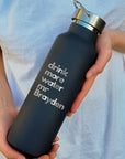 Personalised Engraved Stainless Steel Insulated Water Bottle, Laser Cut Custom Logo, Travel Thermal Drink, Corporate Birthday Teacher Gift