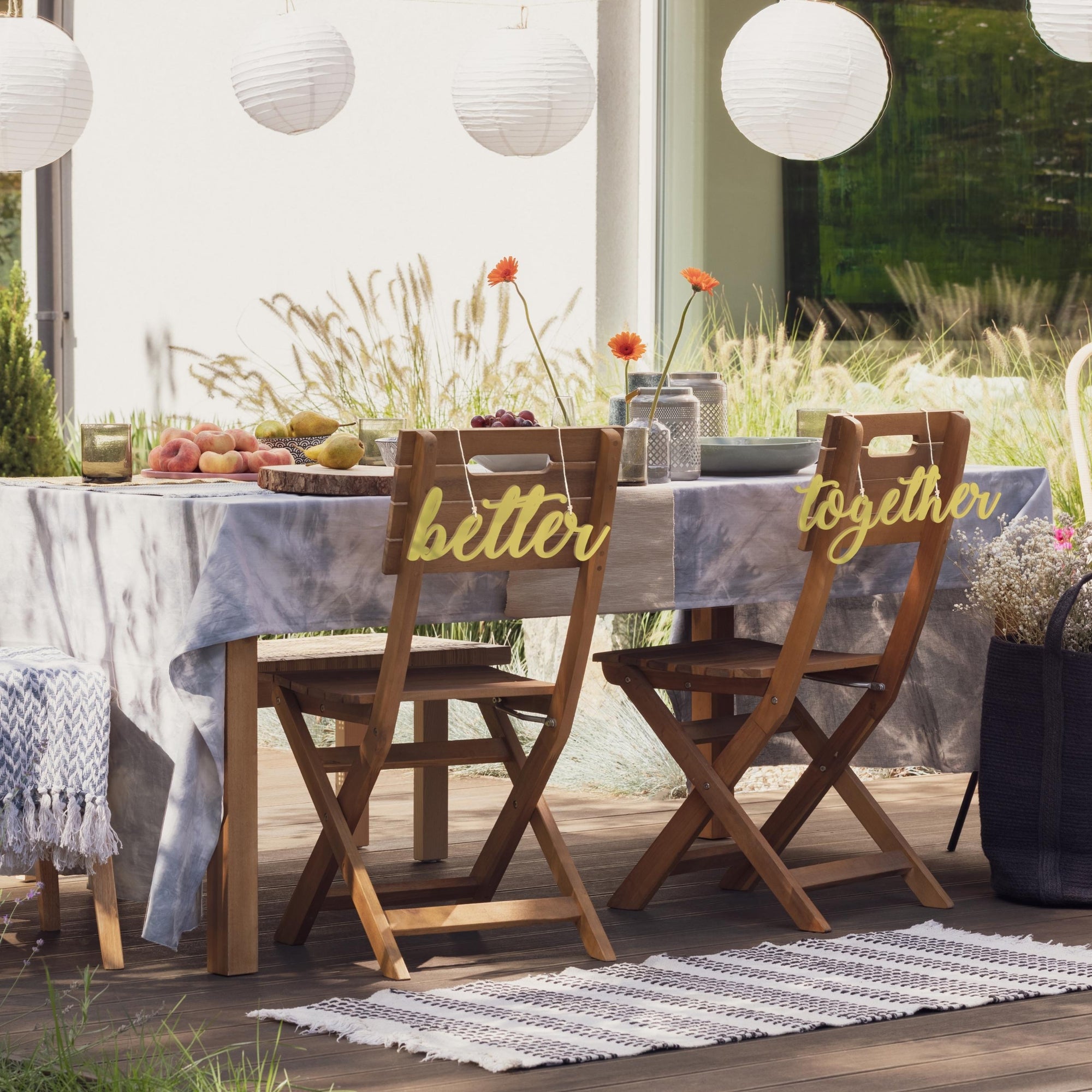 Personalised Reception Wedding Letters Chair Sign Set Decor, Custom Matching Pair Couple Name Signage, Mr Mrs, Groom Bride, Hubby Wifey Hoop