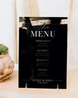Custom Engraved Acrylic Wedding Table Bar Menu & Number Set, Personalised Banqueting Tables Plaque, Luxury Wedding Decor Ceremony/ Elegant Event / Engagement/ Bridal Shower/ Birthday Signs