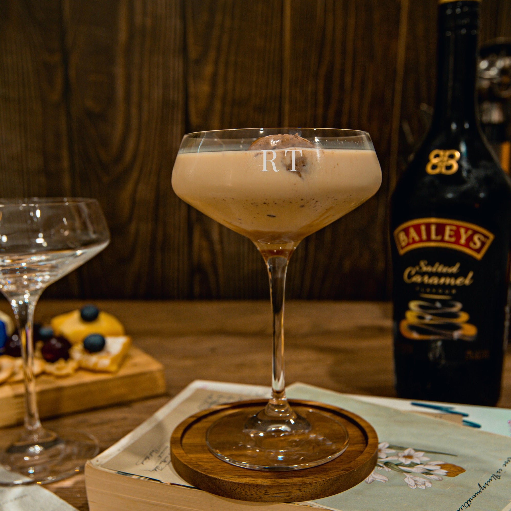 Engraved Champagne - Italian Crystal Coupe Glass, Personalised Custom Monogram Glassware, Bridesmaid, Wedding, Gift for Mom, Grandma, Nanny