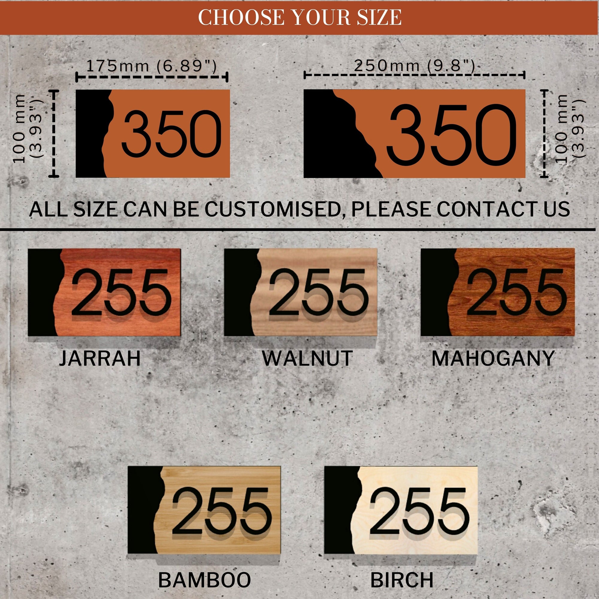 Personalised Three Layers Wooden & Acrylic Door Sign, Room Number Plaque, Laser Cut Custom Wall Room Plate, Business Logo, Company Signage for Office, Apartment, Hotel, House Warming, Grand Opening's Gift