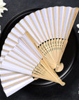 Personalised Bamboo Destination/ Garden/ Beach Wedding Fan, Engraved Wooden Foldable Paper Hand Fans, Custom Logo Corporate Gift, Party Festival Dance