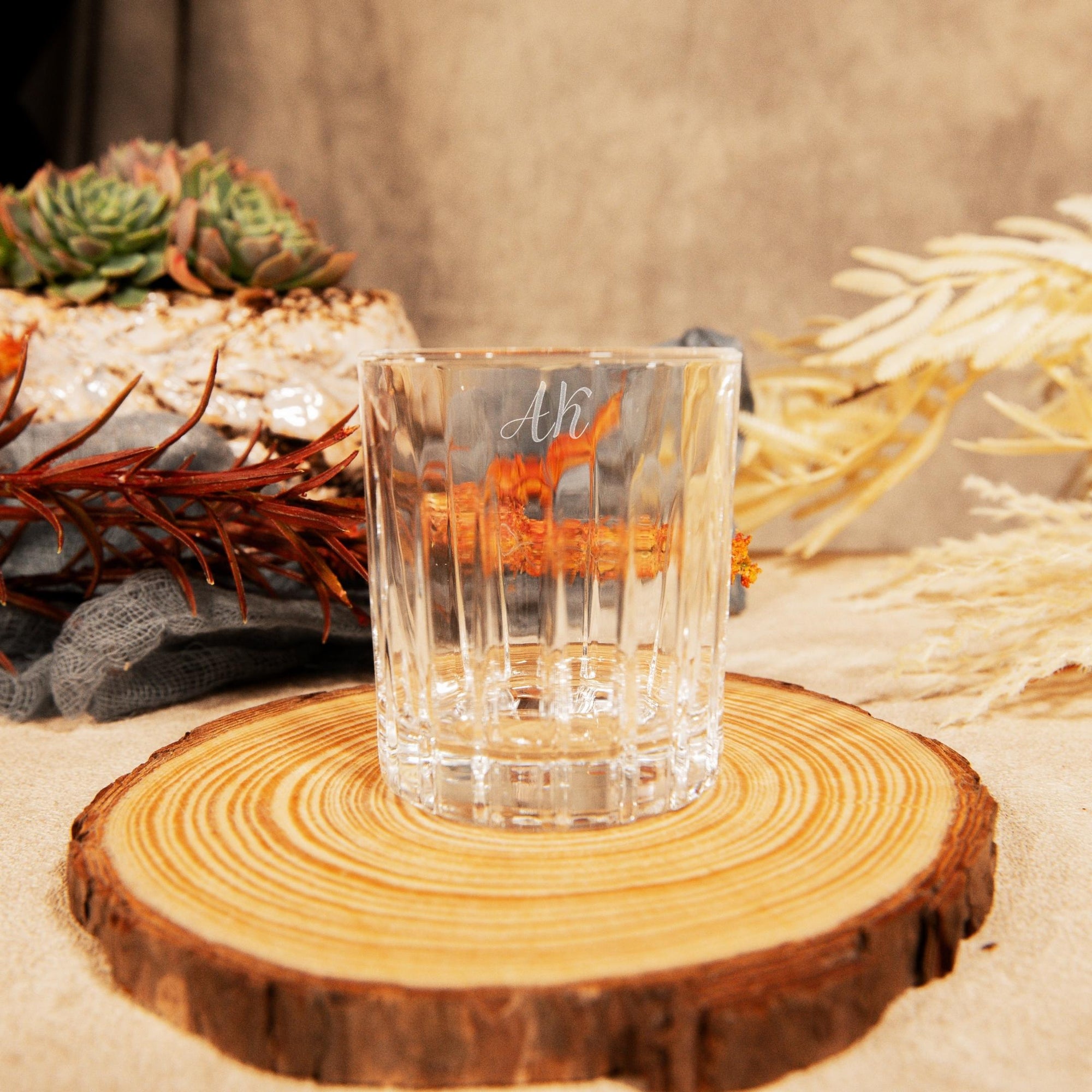 Personalised 80ml Italian Crystal Shot Glass, Engraved Monogram Whiskey/ Wine/ Spirits/ Scotch Tumbler, Housewarming, Bridesmaid, Groomsmen Gift