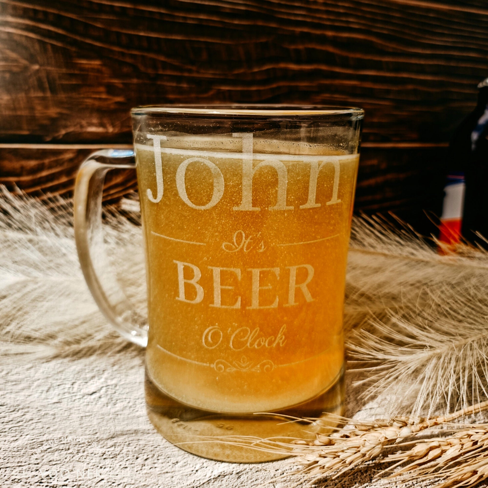 Engraved 600ml Classic Beer Glass / Tankard Mug