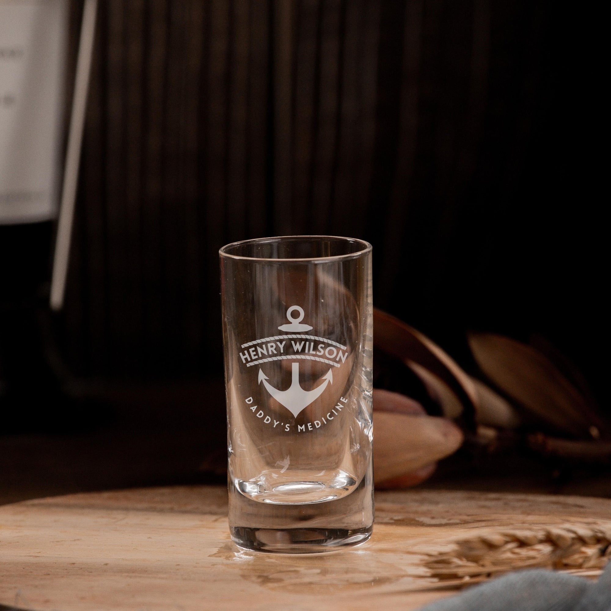 Engraved Luxury 50ml Crystal Vodka Shot Glass, Personalised Custom Monogram Glassware, Groomsmen, Bridal Wedding Favours, Father's Day Gift