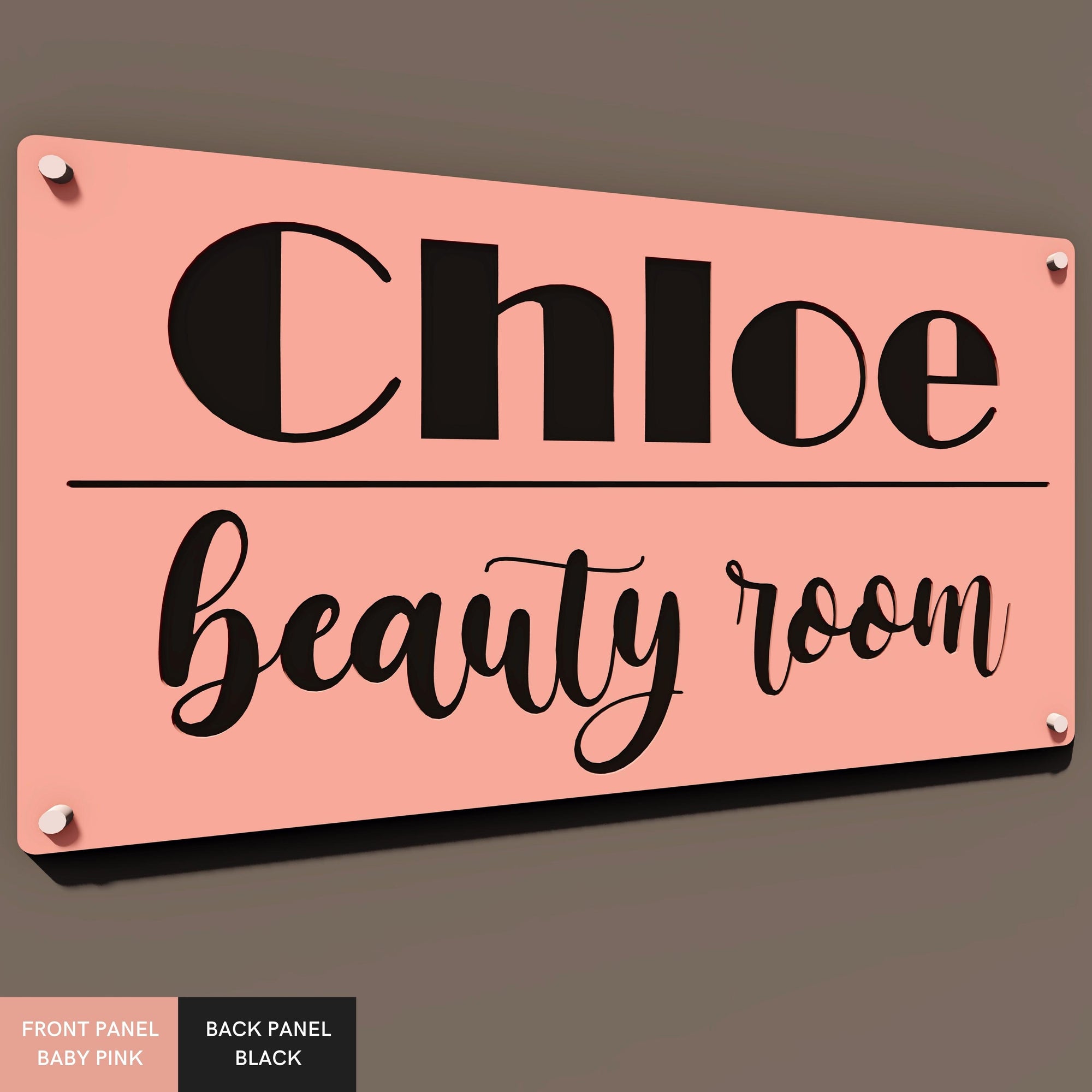 Personalised Floating House Number Mirror Acrylic Sign, Custom Laser Cut Modern Business/ Hotel Room/ Mailbox/ Apartment Door Signage Address Plate