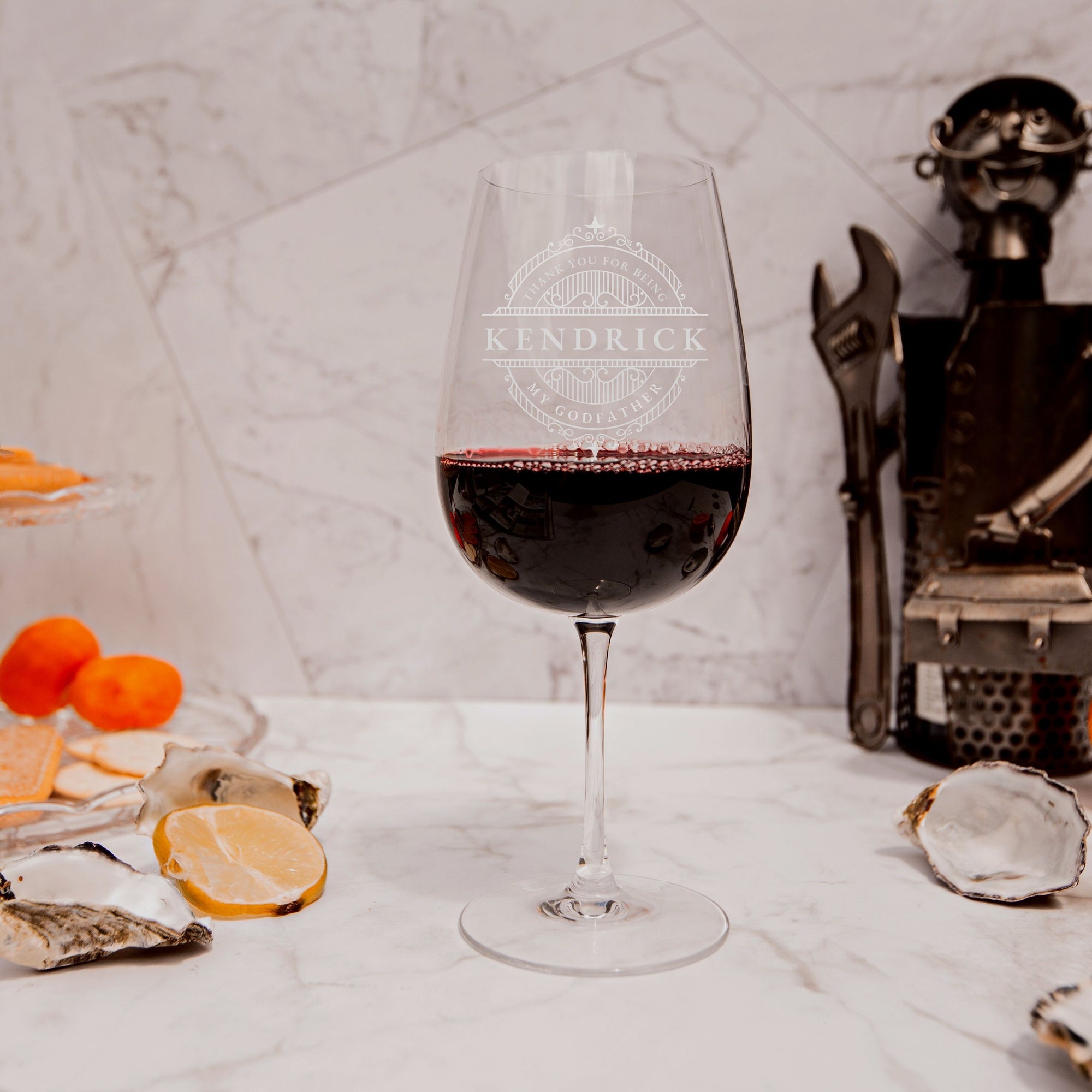 Personalised Wine 680ml Glasses, Custom Engraved Monogram Cocktails, Champagne Glass, Corporate/ Housewarming Gift, Wedding Bridesmaid Favour