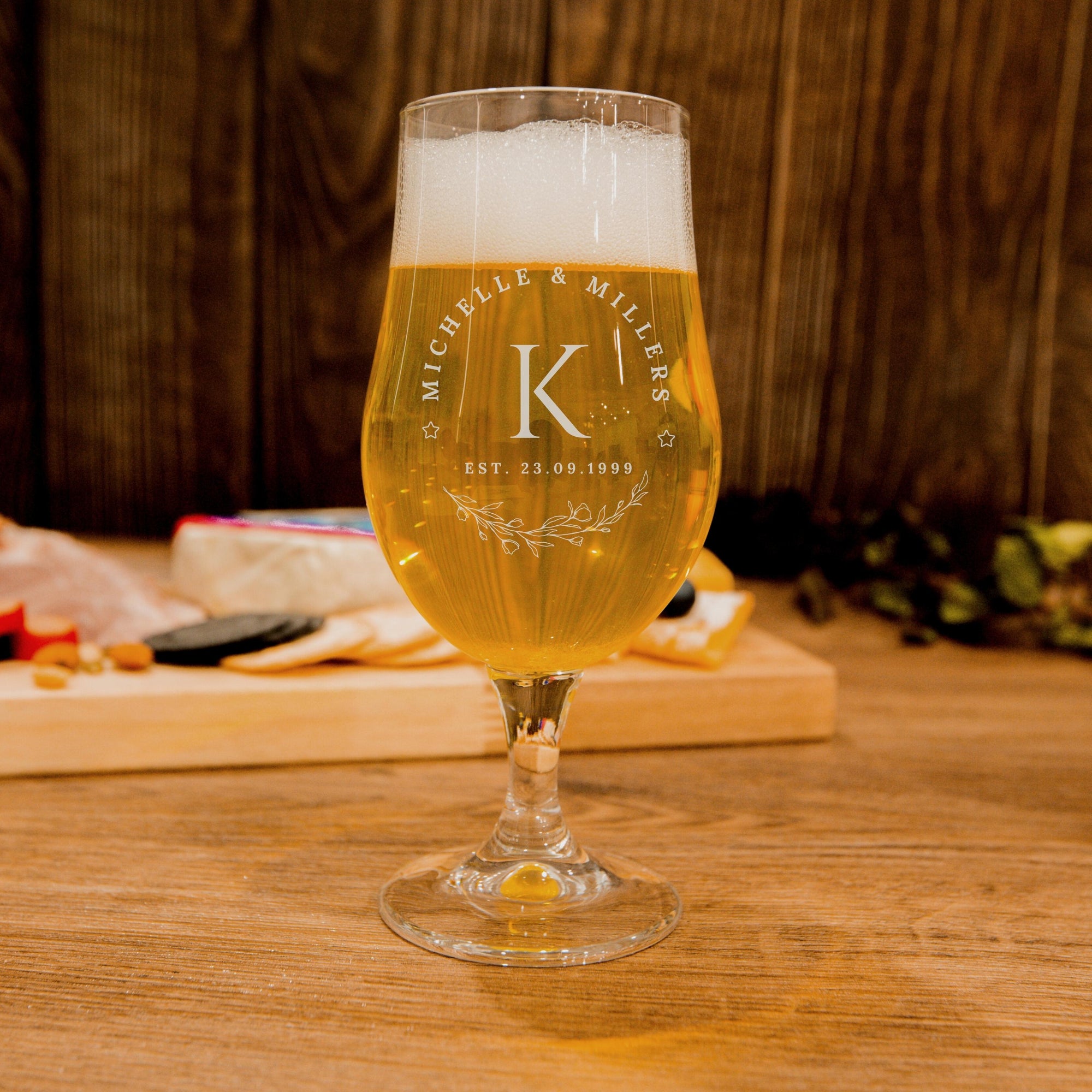 Set of 4 Engraved Beer - Portugal Glasses