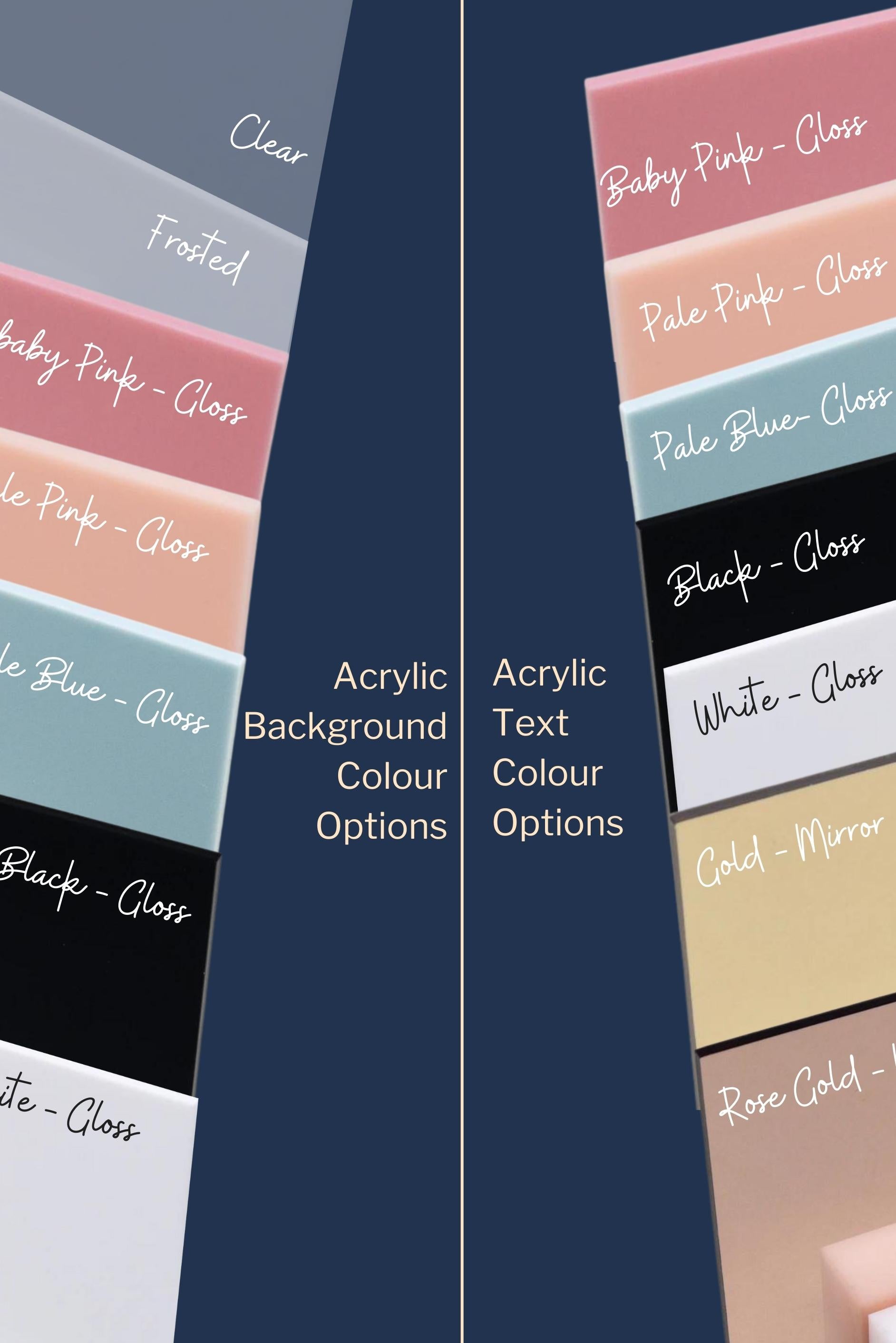 Acrylic 3D Welcome Baby Shower Vertical Signage