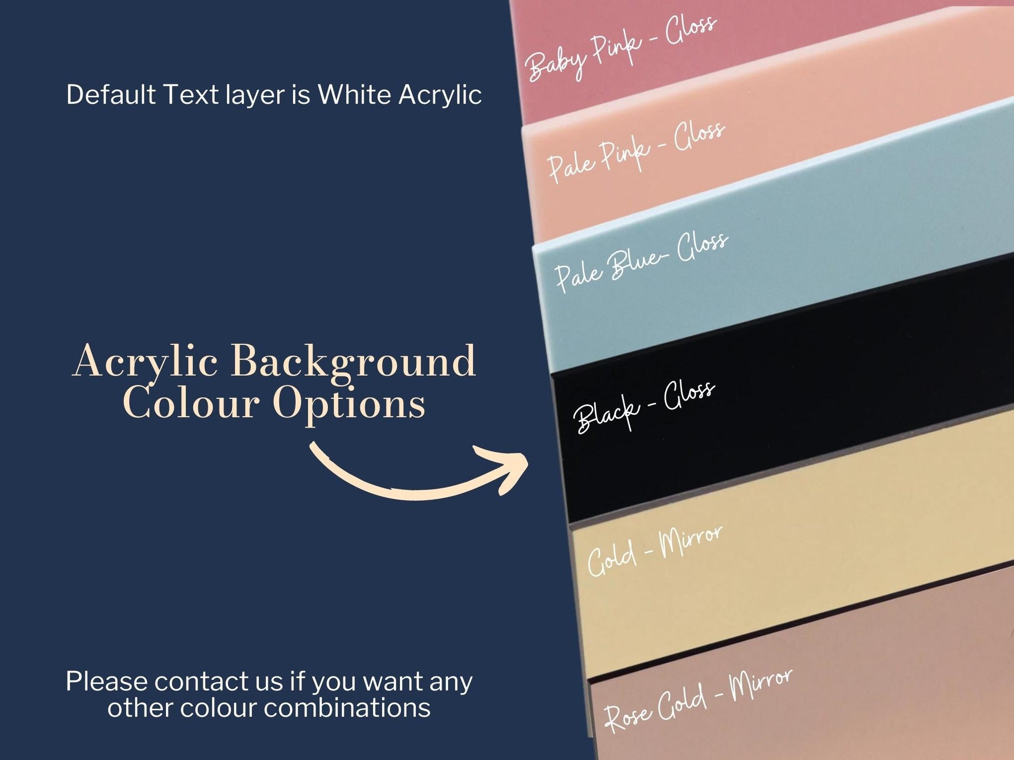 Acrylic 3D Double Layered Business Logo Sign - 3 Rows