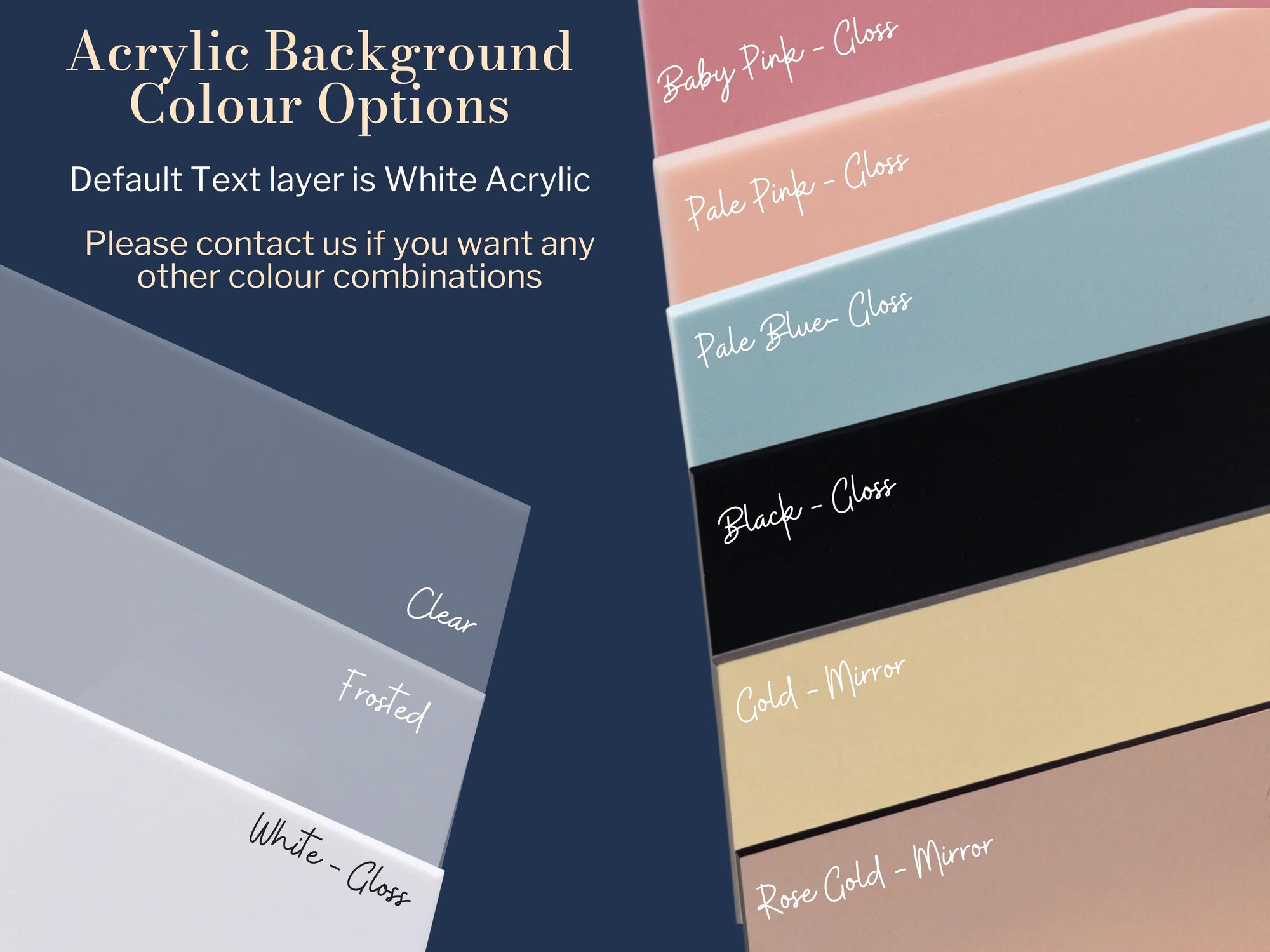 Acrylic Colour 3D Double Layered Business Logo Sign - 2 Rows