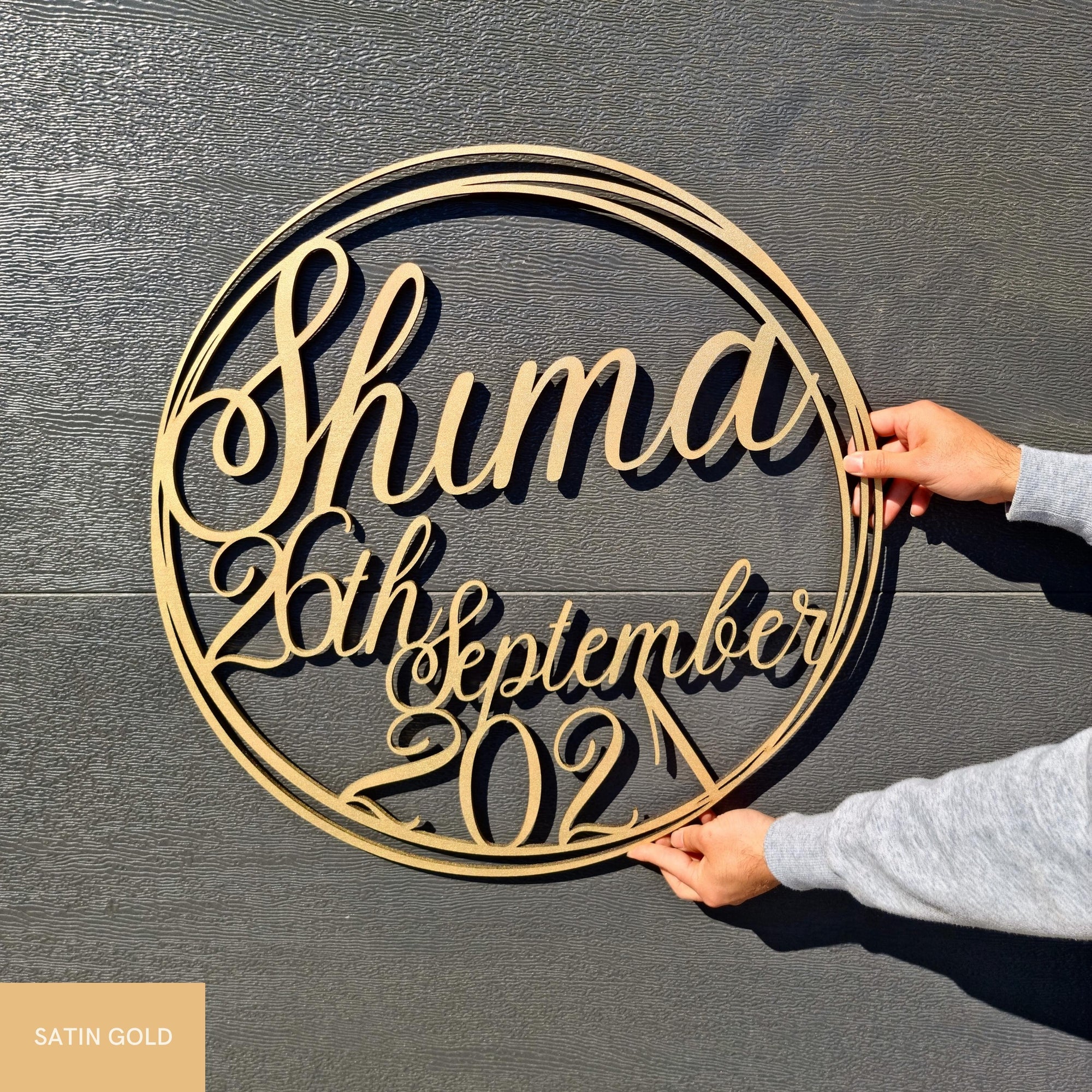 Birthday Scribble Circle Hoop Sign