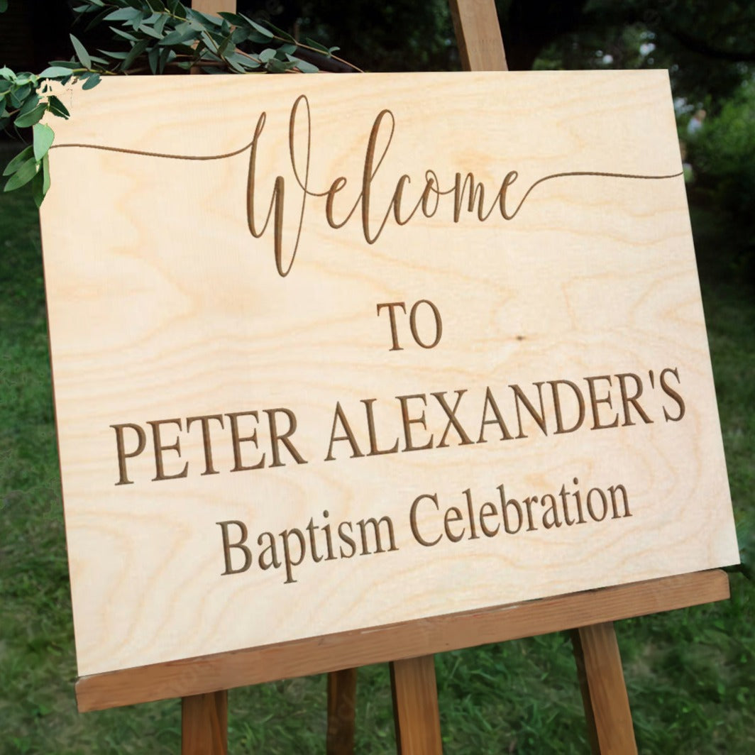 Custom Timber Wedding Welcome Sign, Personalised Rustic/ Vintage/  Boho, Country Hippie style Wooden Names, Ceremony/ Event/ Engagement/ Bridal Shower/ Birthday Signage on Easel