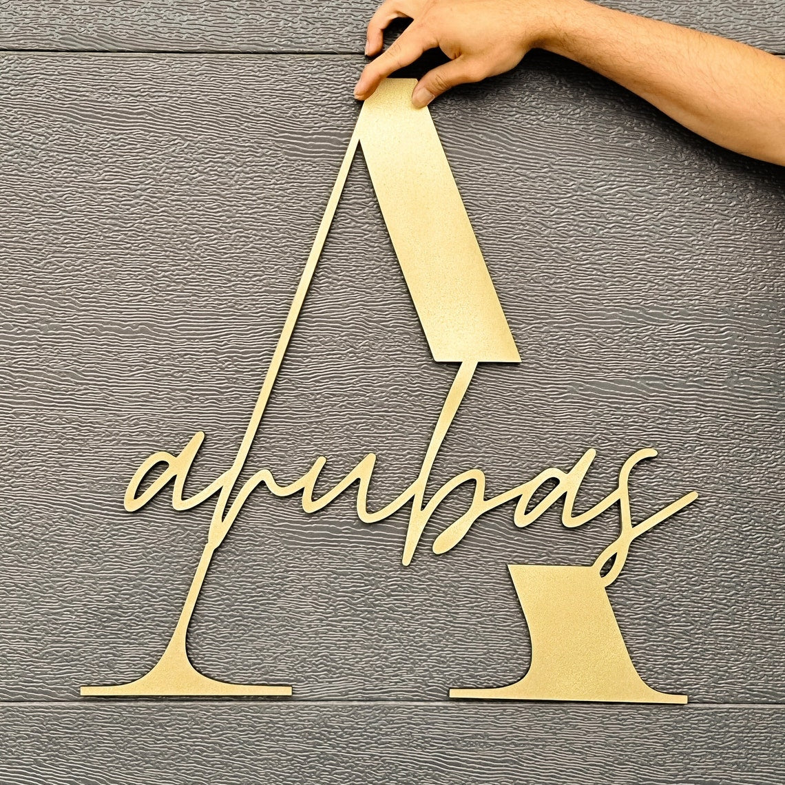 personalised laser cut business logo hoop sign, laser cut custom signage