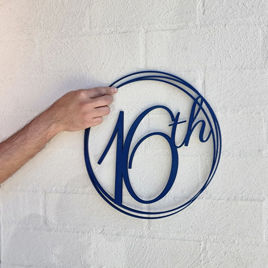 Custom Sribble Circle Name Hoop Sign