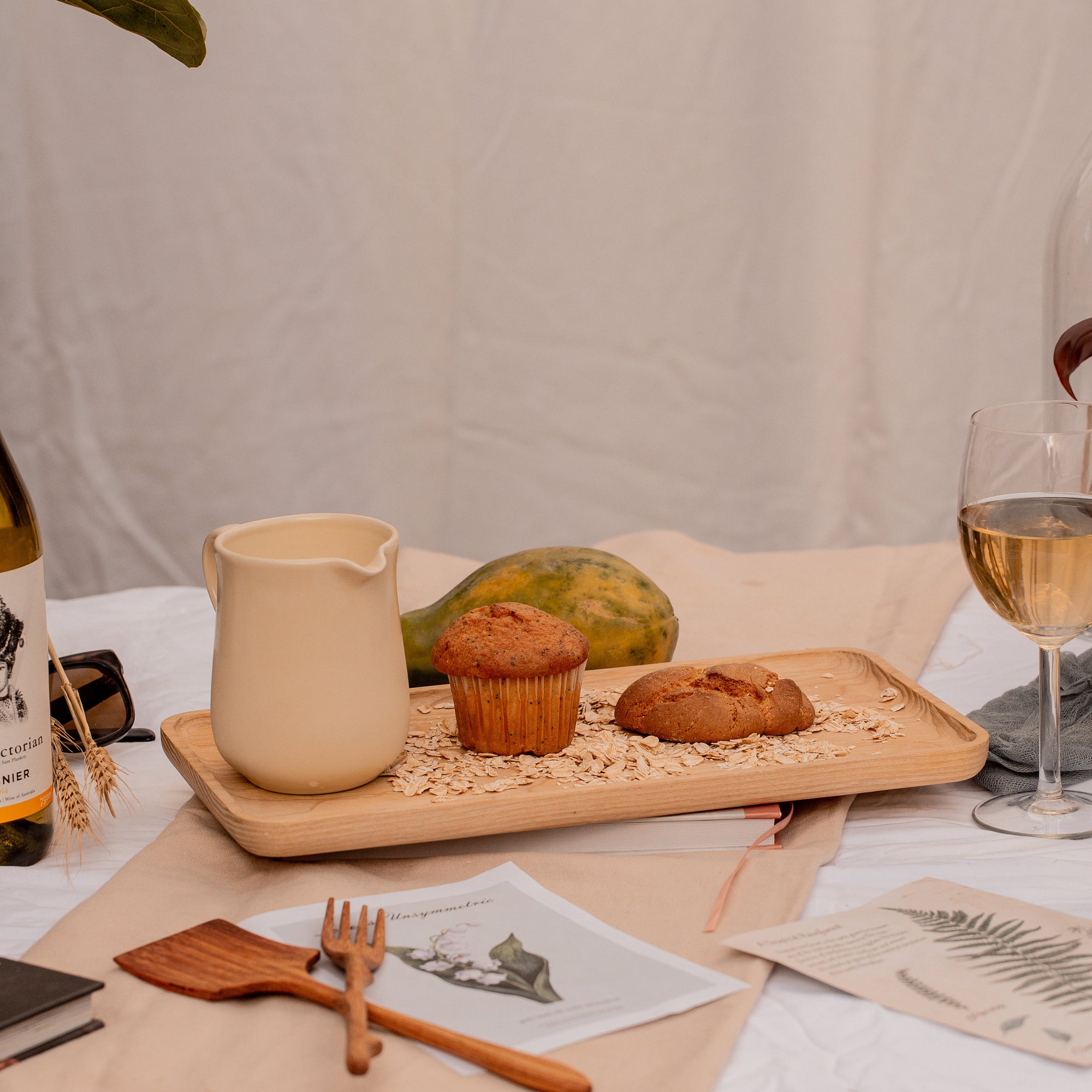 Personalised Ash/ Doussie Rectangle Catchall Tray