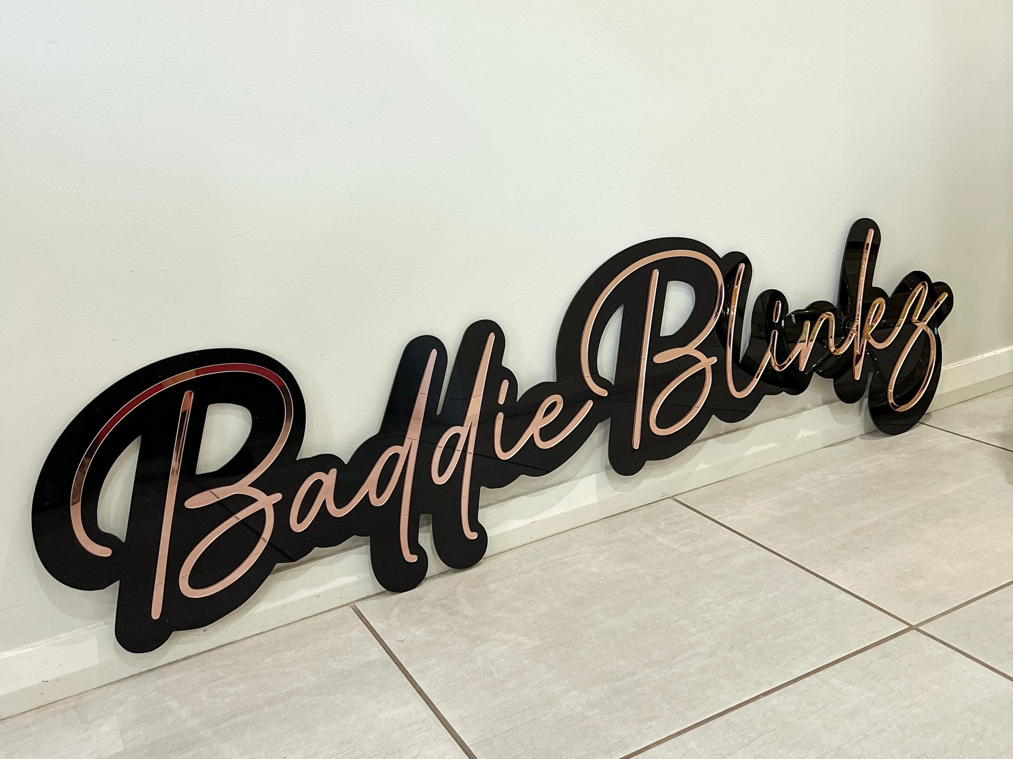 Custom Acrylic 3D Double Layered Name Sign, Personalised Rose/ Gold Mirror Names, Ceremony/ Event/ Bridal Shower/ Wedding/ Engagement/ Birthday Signage