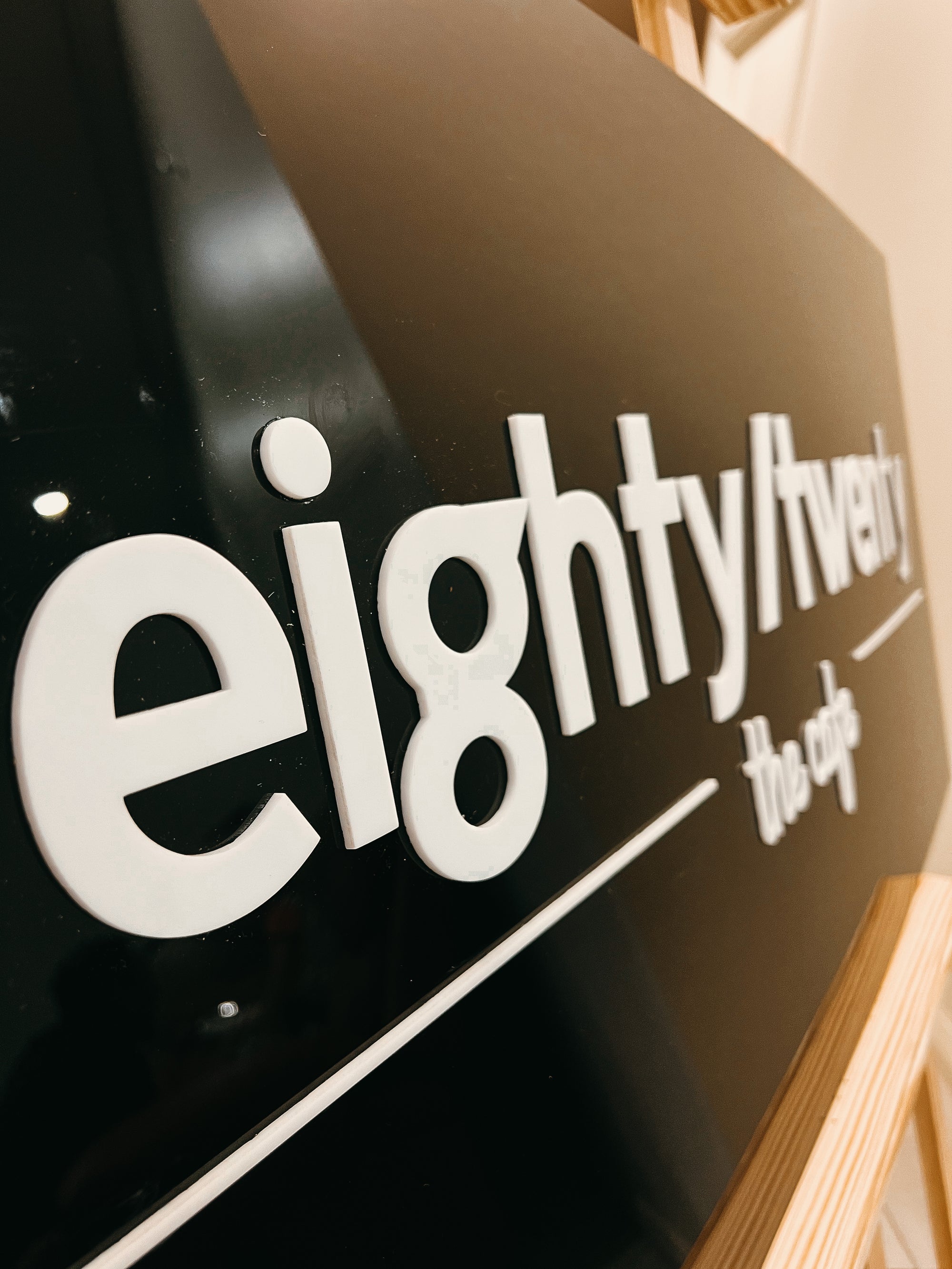 Custom Acrylic 3D Double Layered Business Logo Sign, Personalised Rose/ Gold Mirror Names, Coffee, Retail, Spa, Eyelash Signage