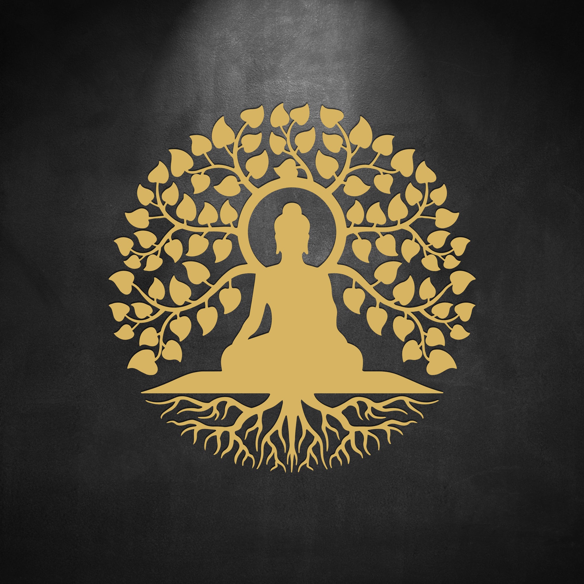 Custom Made Acrylic/ Wooden Buddha Wall Accent, Tree of Life Buddhism Hanging Hoop, Meditation Spiritual Yoga Studio, Room Decor, Zen Art, Housewarming Gift