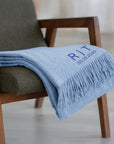 Personalised Embroidery Premium Wool Blend Throw Blanket