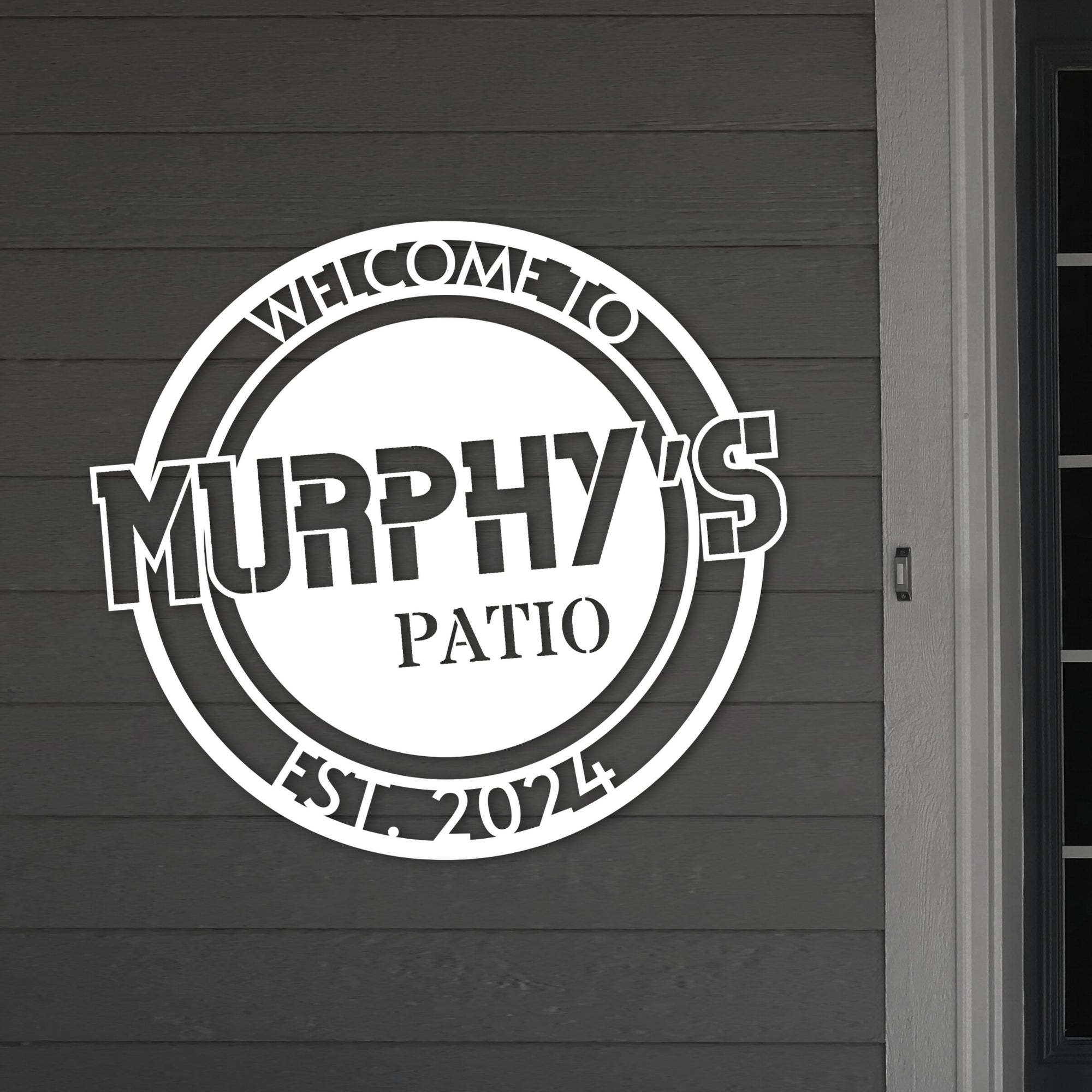 Custom Made Backyard/ Patio/ Deck Hoop Sign, Personalised Name Acrylic Pool Bar Signage, Oasis Retreat Poolside Wall Art, Housewarming Gift