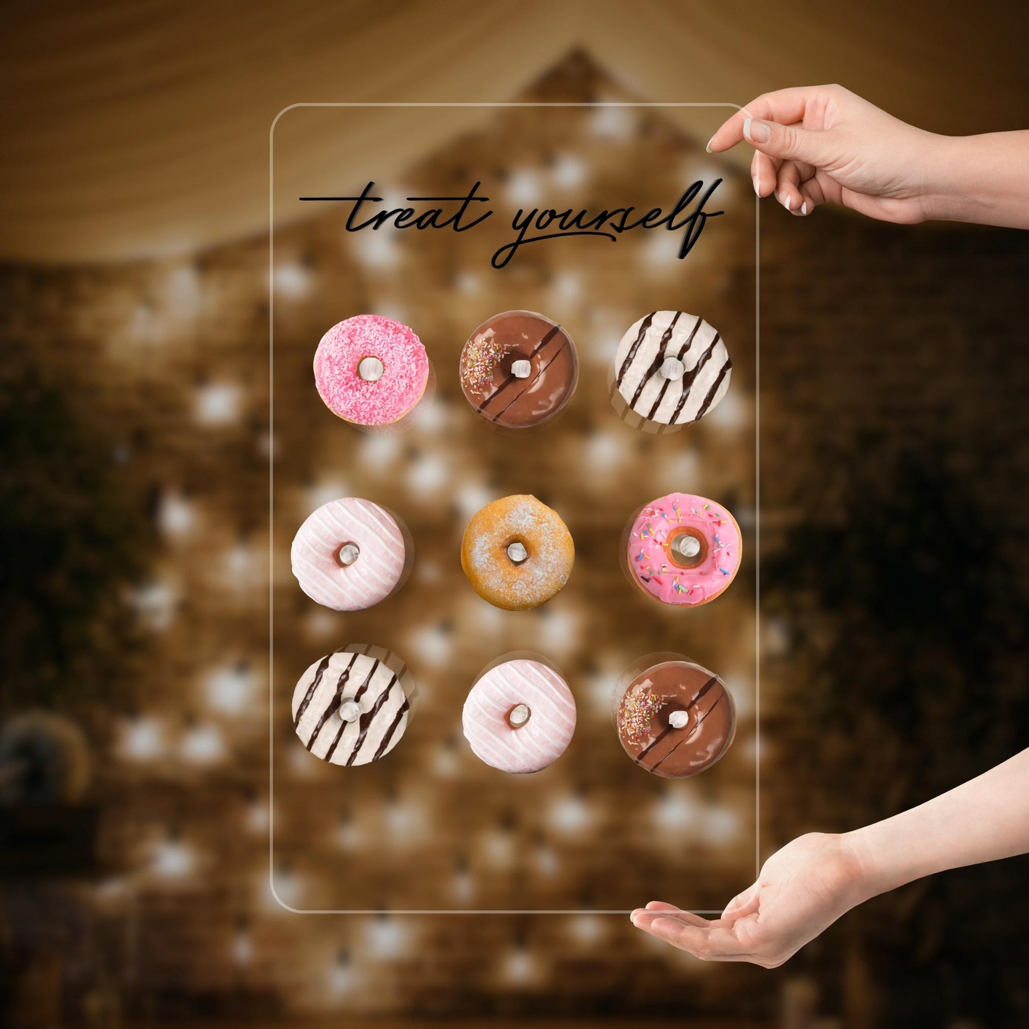 Custom Acrylic Donuts Wall Stand, Personalised Name, Date Candy Bar Display, Donuts Holder Sign, Elegant Wedding Table Decor, Party Supply