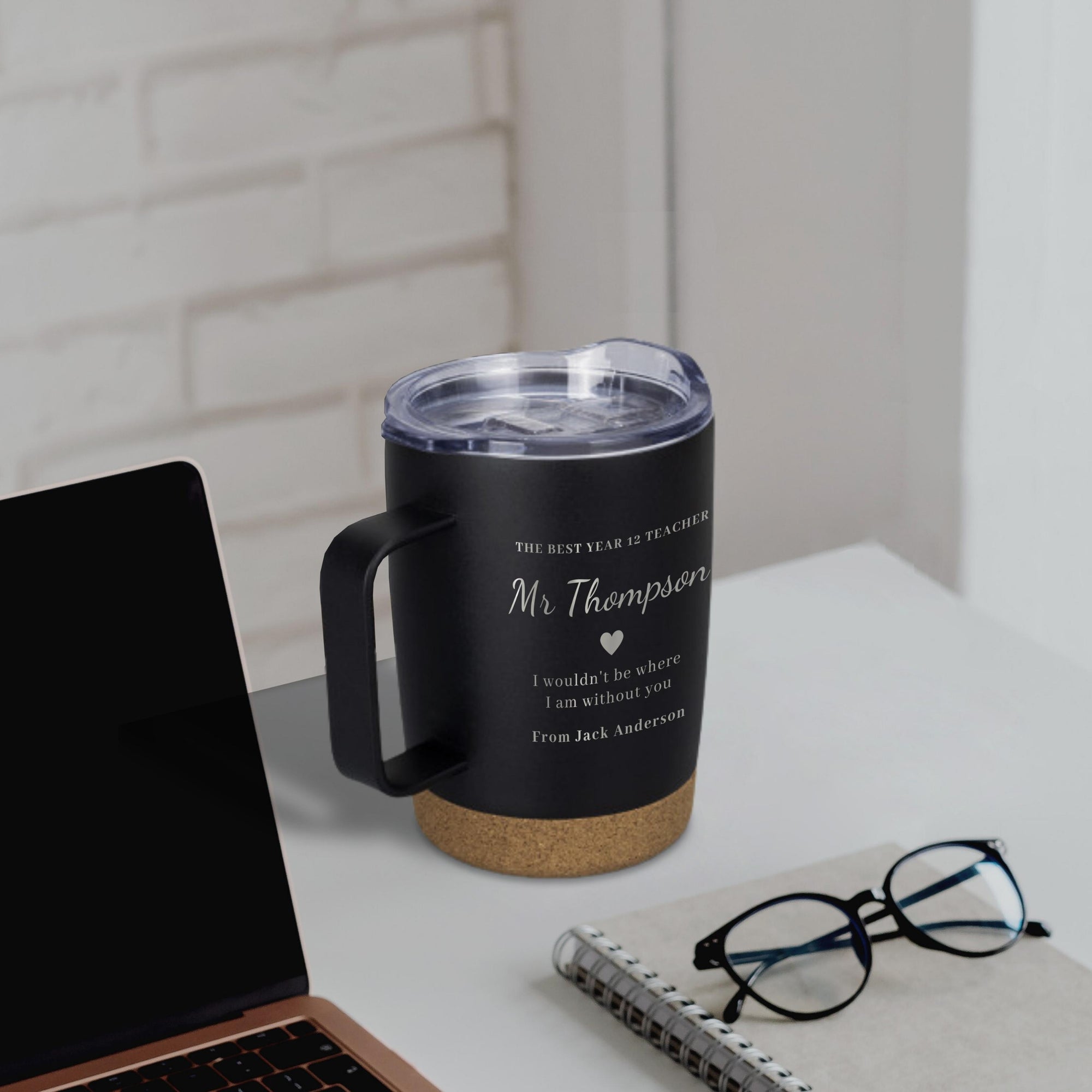 Personalised Stainless Steel Coffee Cup, Custom Engraved Insulated Tea Sipper Tumbler, Travel Thermal Mug, Insulation Portable Vacuum Flask