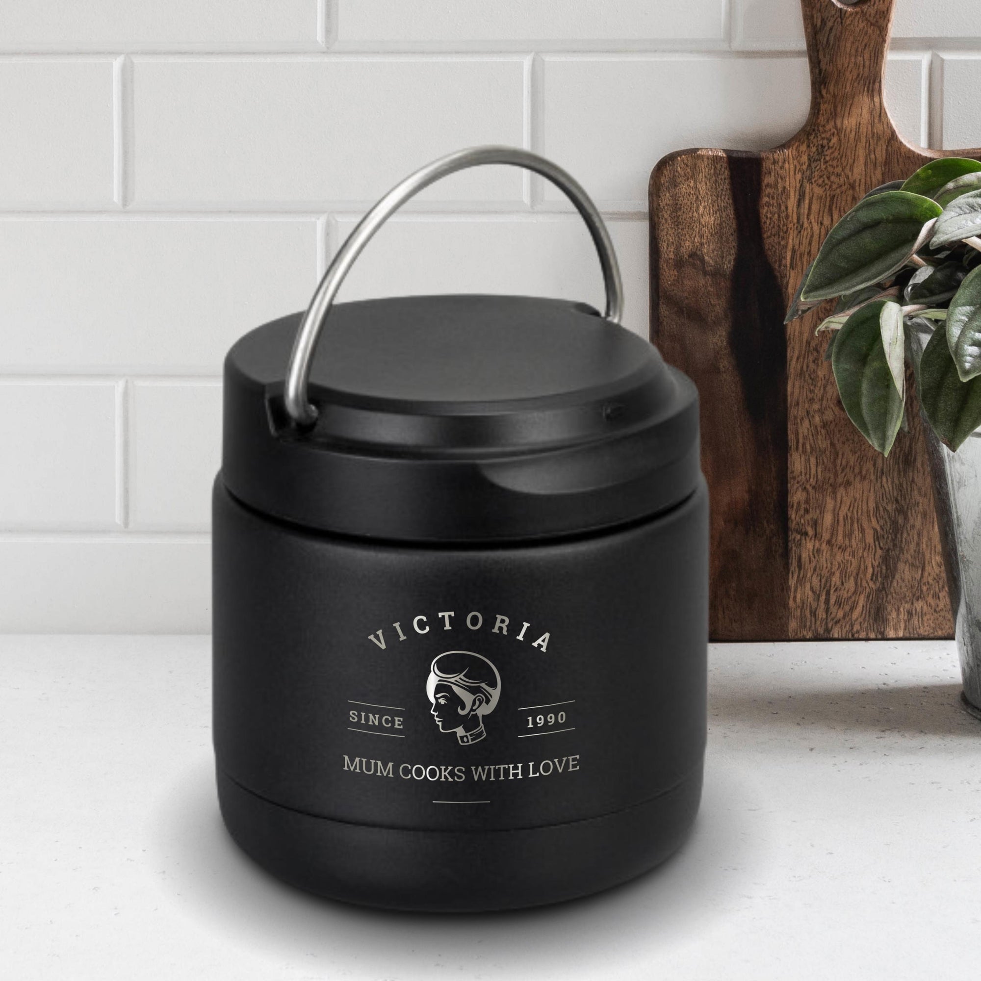 Personalised Stainless Steel Vacuum Food Jar, Lunch Box, Custom Engraved Thermal Flask, Kid Thermos Snack Container, Branding Corporate Gift