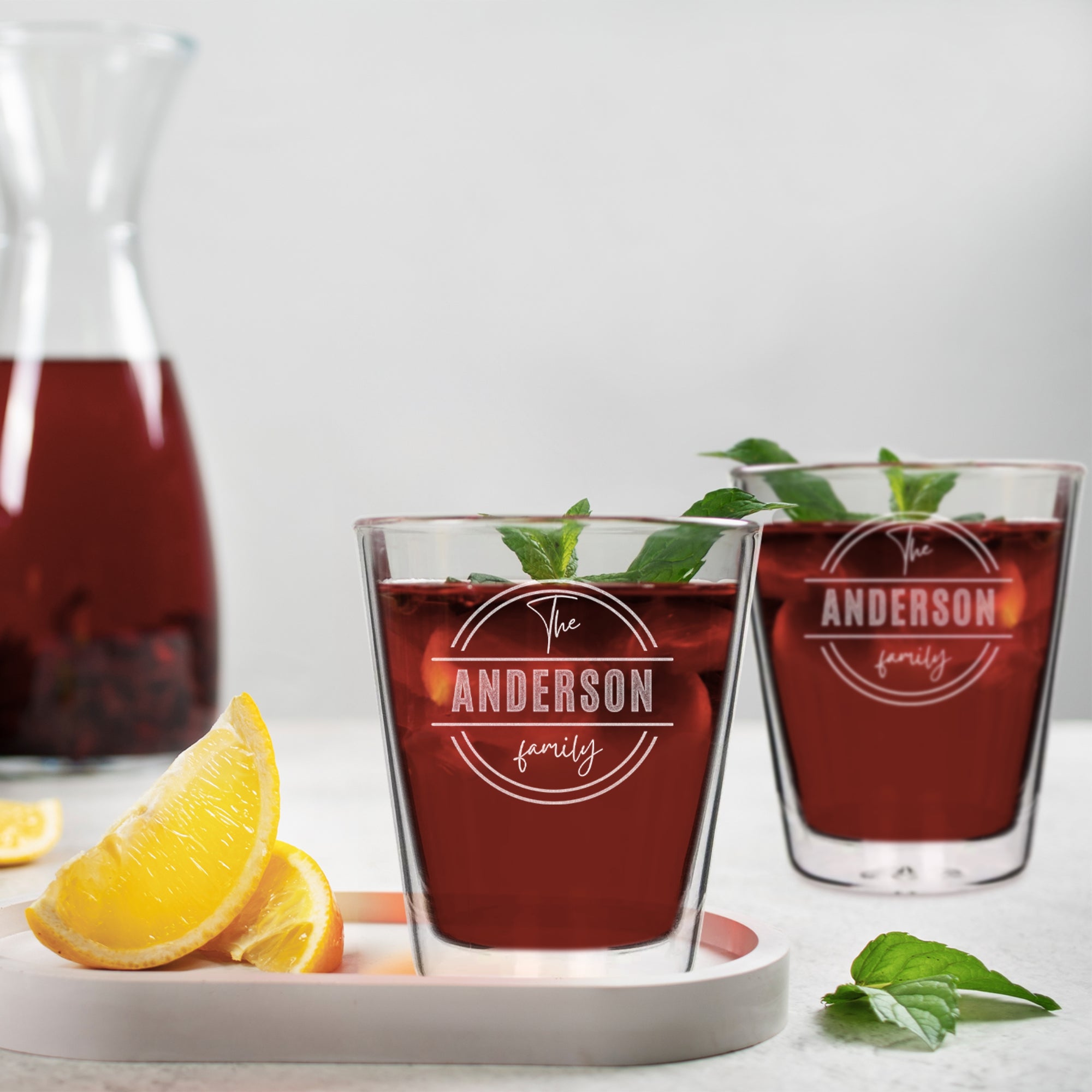 Personalised Double Wall Insulated Glass Coffee Mug, Custom Engraved Logo Tea Cup, Wedding Favour Mom Dad Birthday, Christmas Corporate Gift