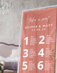 Personalised Wedding Seating Chart Sign, Custom UV Print Reception Guest Plan, Find Your Seat Mirror Signage Engagement Birthday Party Decor