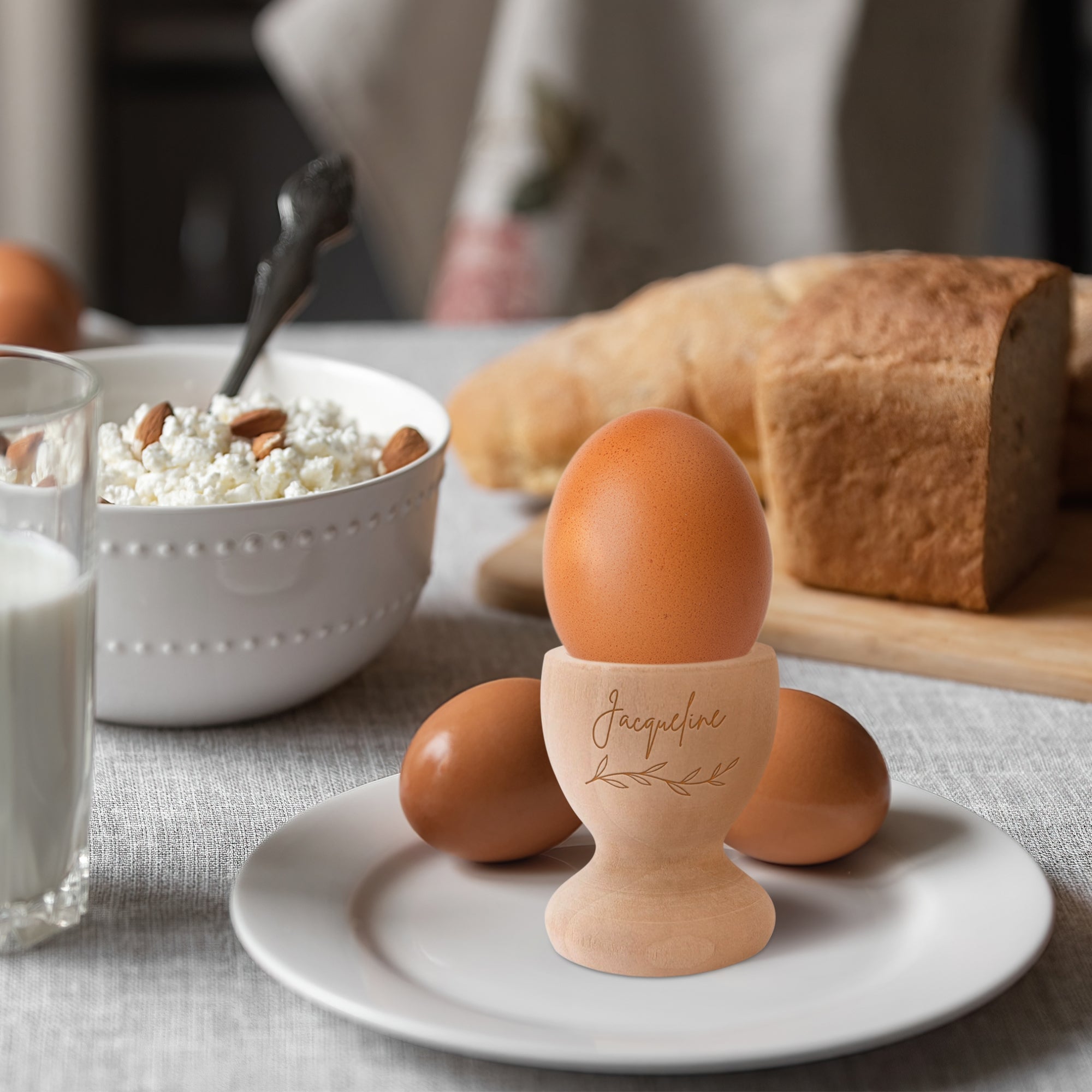 Personalised Wooden Cup, Custom Engraved Couple Egg Dip Shot Holder, First Birthday Baby Christian, Baptism Keepsake, Anniversary, Xmas Gift