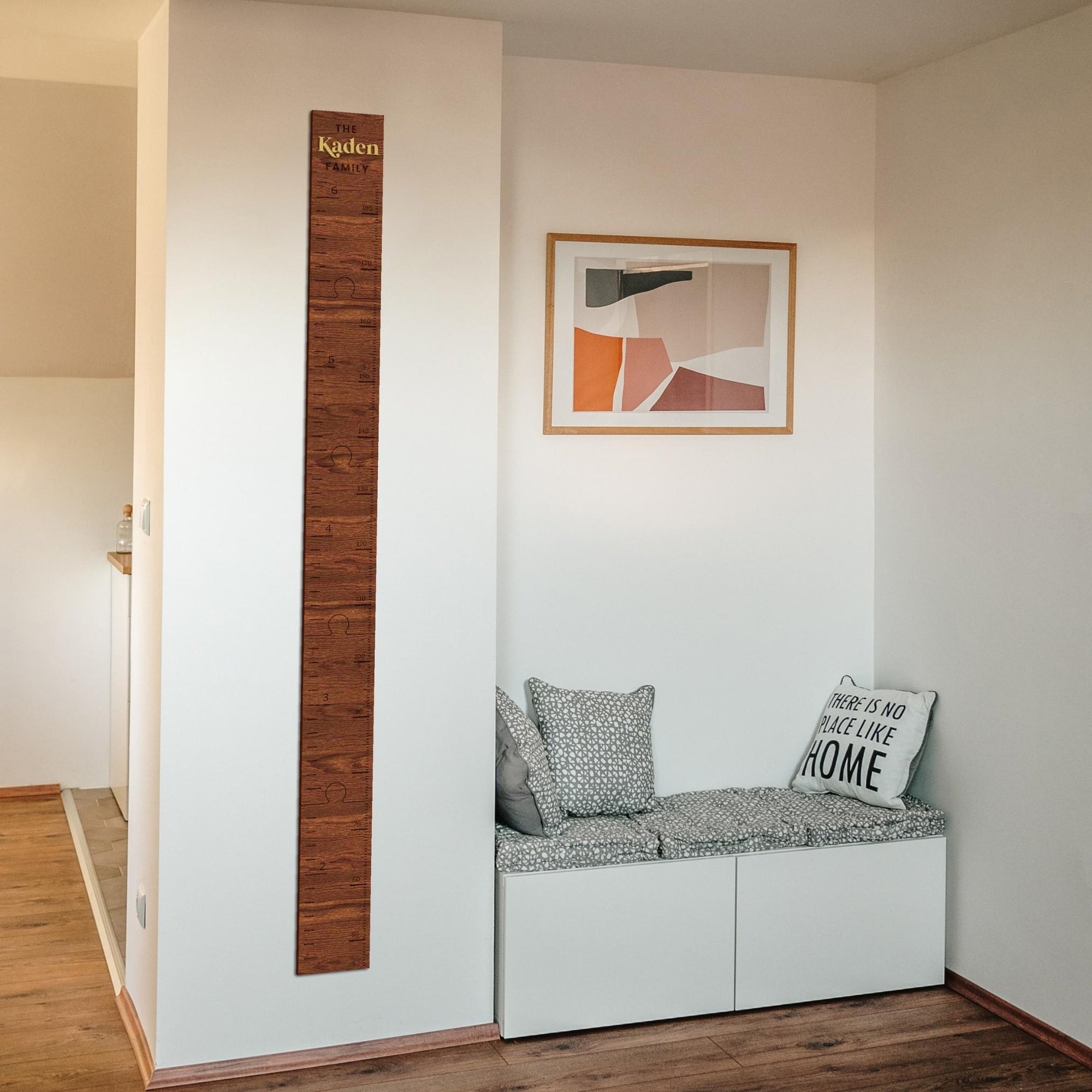 Custom Made 3D Raised Name Wooden Kid Height Chart, Personalised Laser Cut &amp; Engraved Family Growth Ruler Record, Nursery Wall Decor Gift