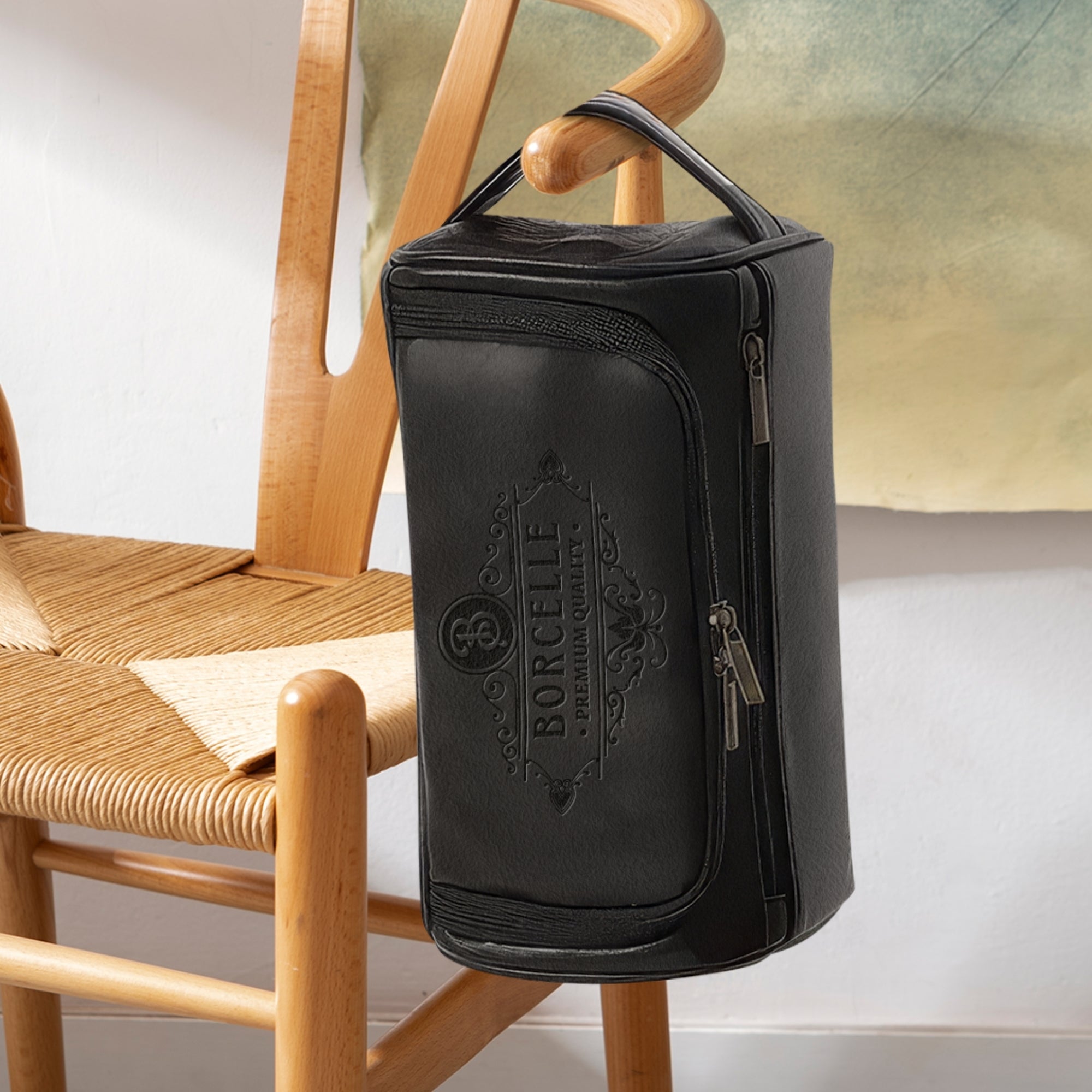 Personalised Leatherette Travel Toiletry Bag, Custom Engraved Multiple Zip Cosmetic Dopp Bag, Bestman Wedding Favour Groomsman Proposal Gift