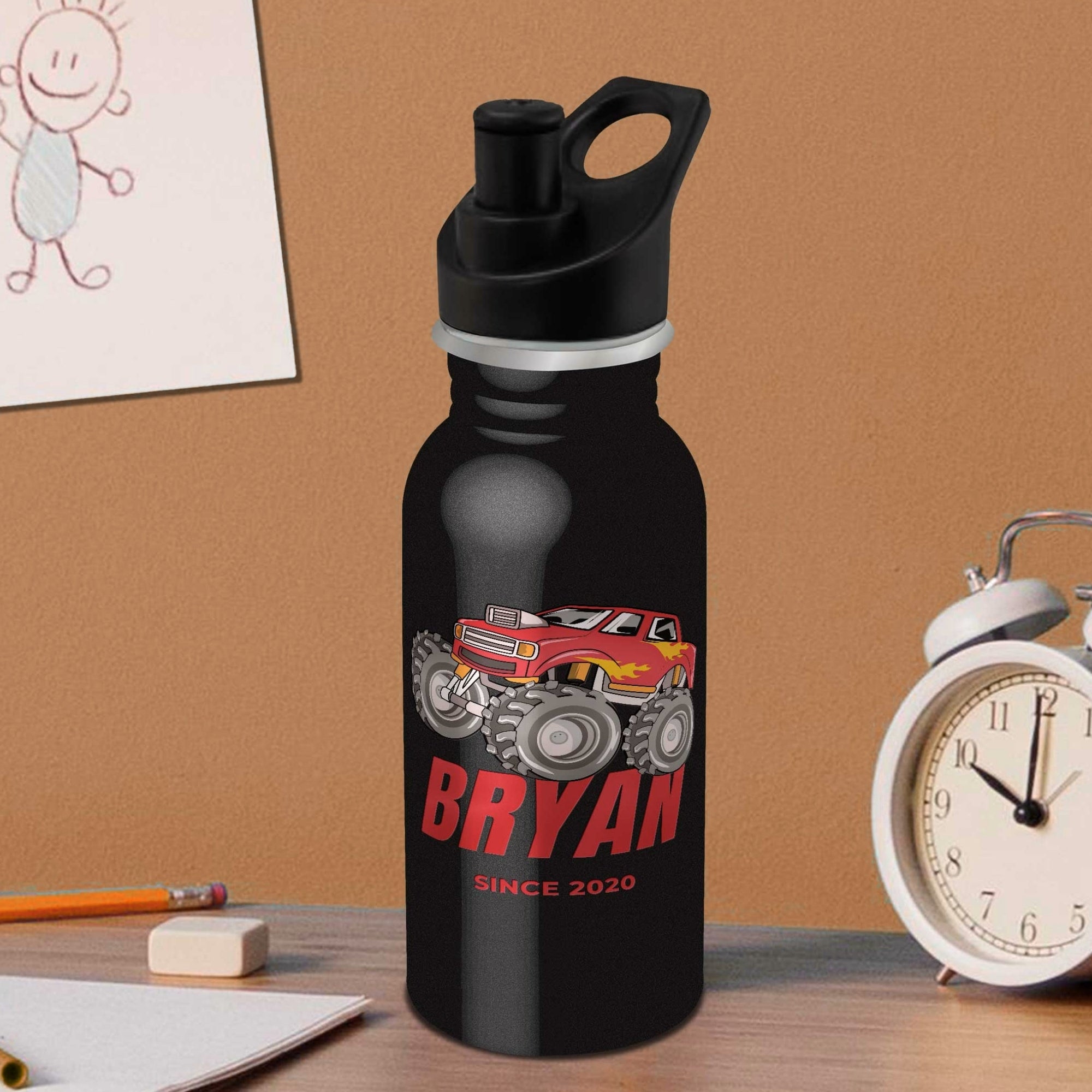 Personalised 500ml Stainless Steel Kid Water Bottle, Custom UV Print Logo Preschool/ Sport/ Daycare Travel Tumbler, Corporate/ Birthday Gift