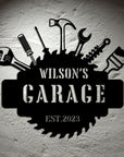 Personalised Garage Hoop, Custom Wooden Acrylic Wall Art, Stylish Home Decor, Mechanic Workshop, Handyman Tools Signage, Dad Man Cave Plaque