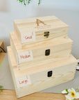 Personalised Wooden Keepsake Box, Custom Engraved Memory Birthday Treasure Storage, Housewarming, Graduation, Teacher, Dad, Mom Garden Gift