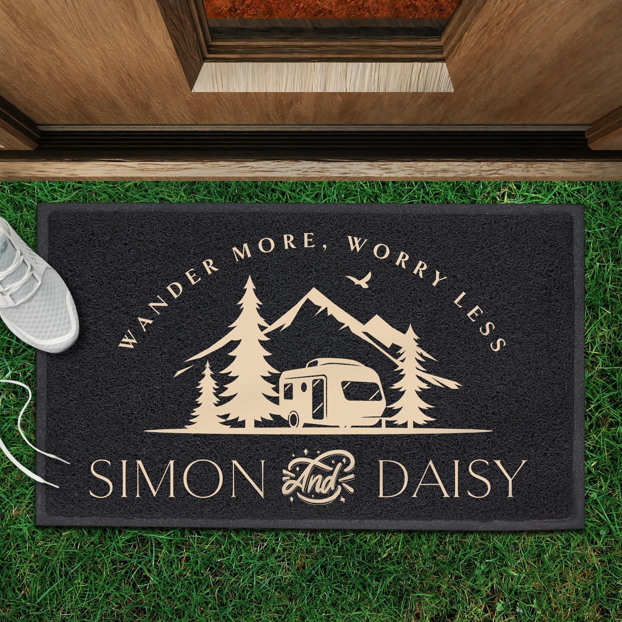 Personalised Welcome Front Doormat - PVC Loop Pile