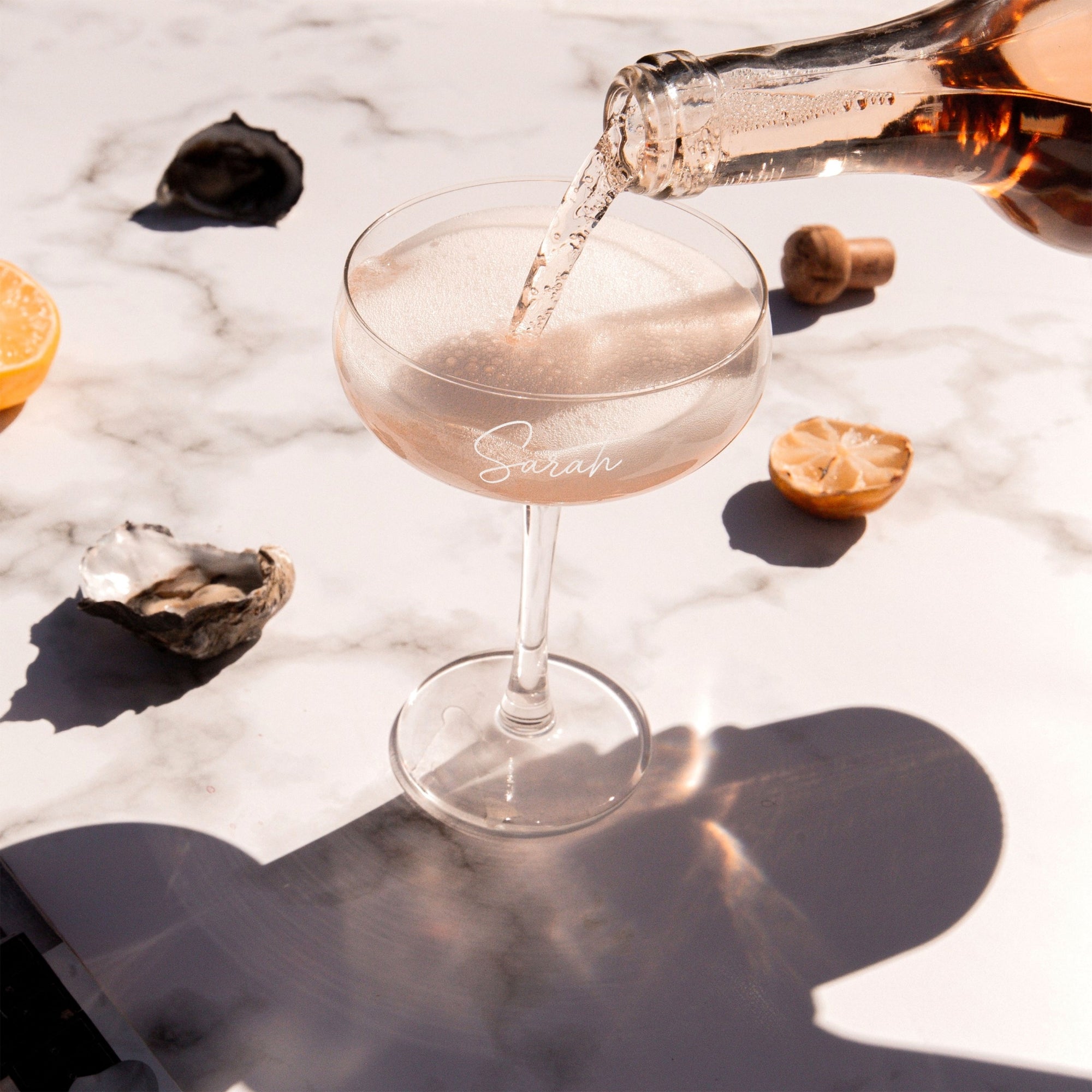 Personalised Champagne Glass, Tumbler, Jewellery Case Set in Custom Engraved Wooden Box, Maid of Honour Mum Bridesmaid Proposal Wedding Gift